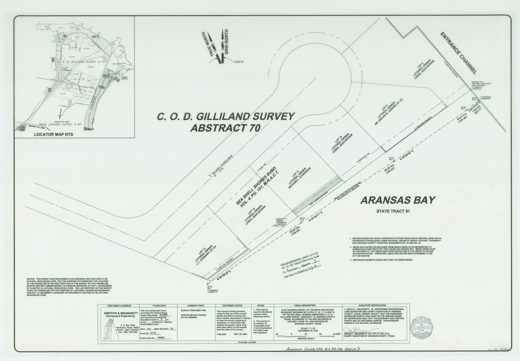 80138, Aransas County NRC Article 33.136 Sketch 3, General Map Collection