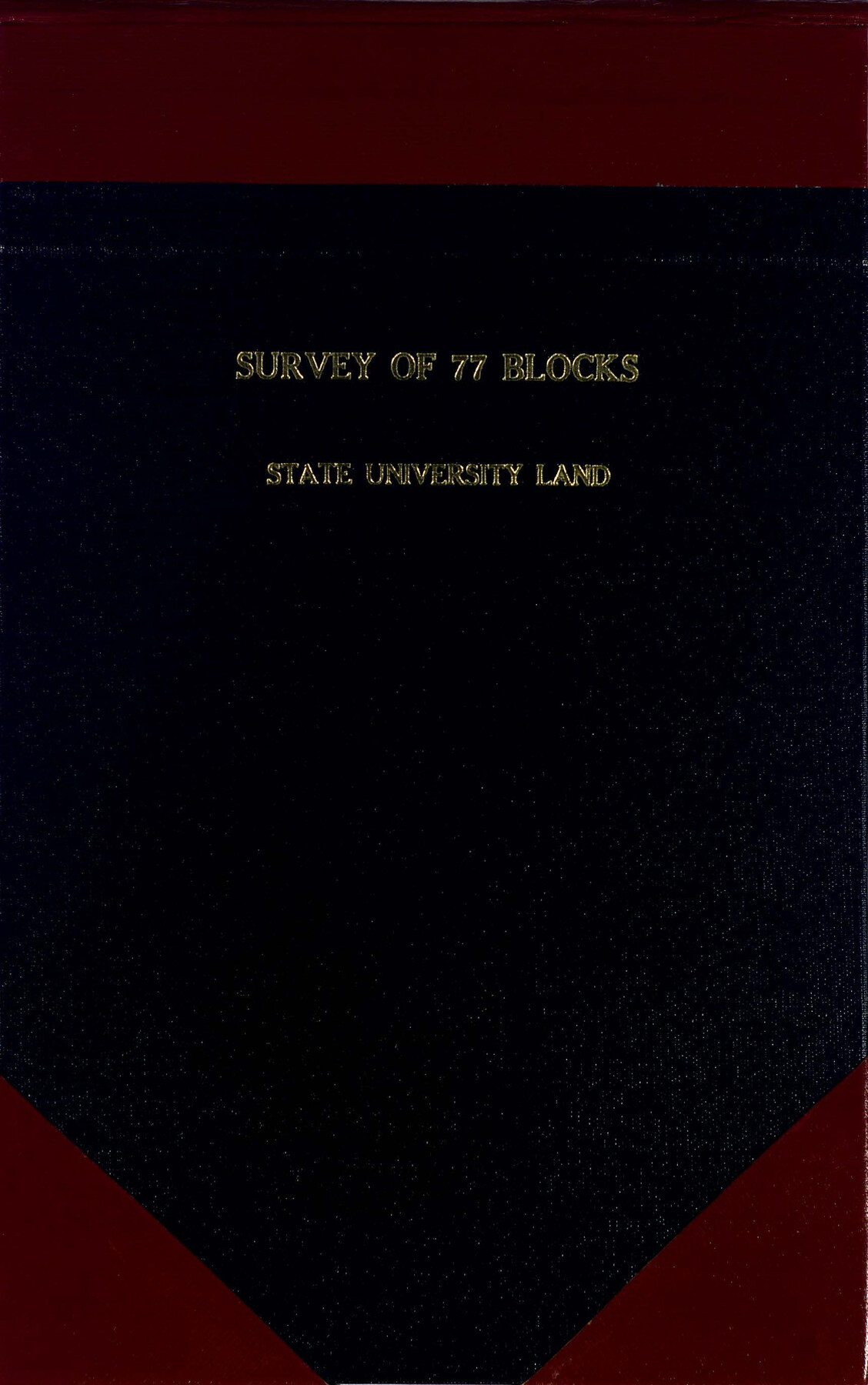 81693, Survey of 77 Blocks, State University Land, General Map Collection