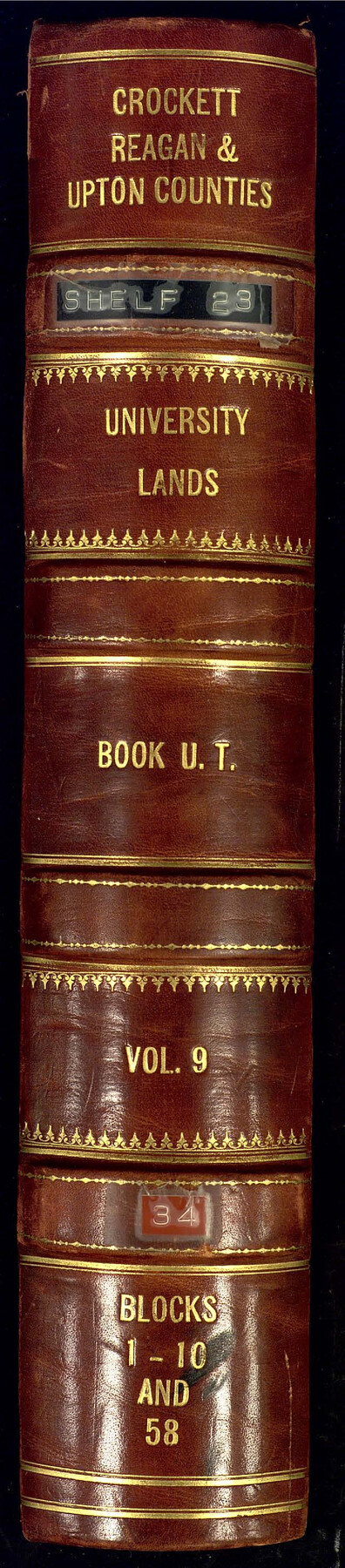 81716, University Land Field Notes for Blocks 1, 2, 8, 9, and 10 in Reagan County, Blocks 6 and 7 in Crockett and Reagan Counties, Blocks 3, 4, and 58 in Reagan and Upton Counties, and Block 5 in Crockett, Reagan, and Upton Counties, General Map Collection