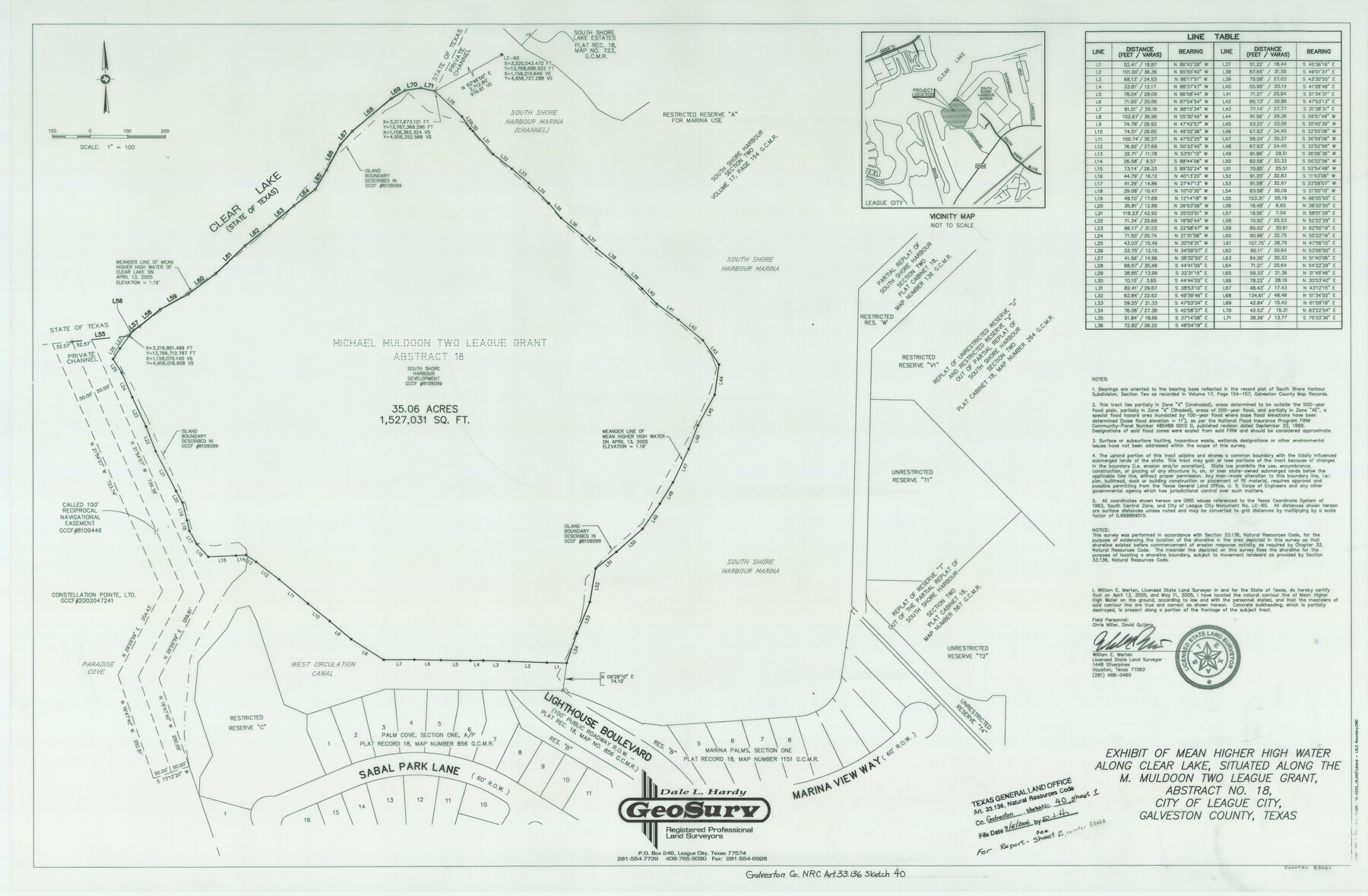 83061, Galveston County NRC Article 33.136 Sketch 40, General Map Collection