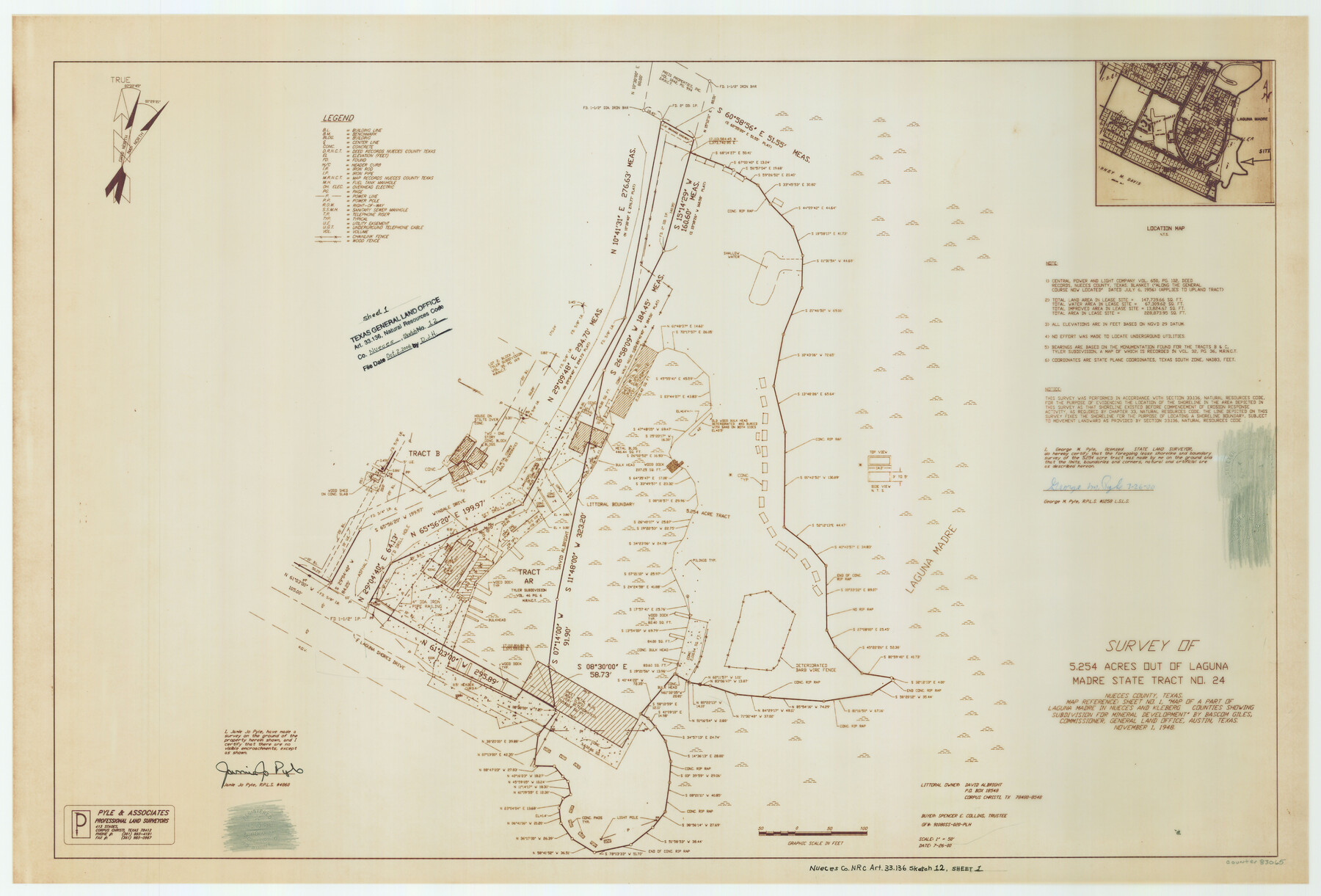 83065, Nueces County NRC Article 33.136 Sketch 12, General Map Collection