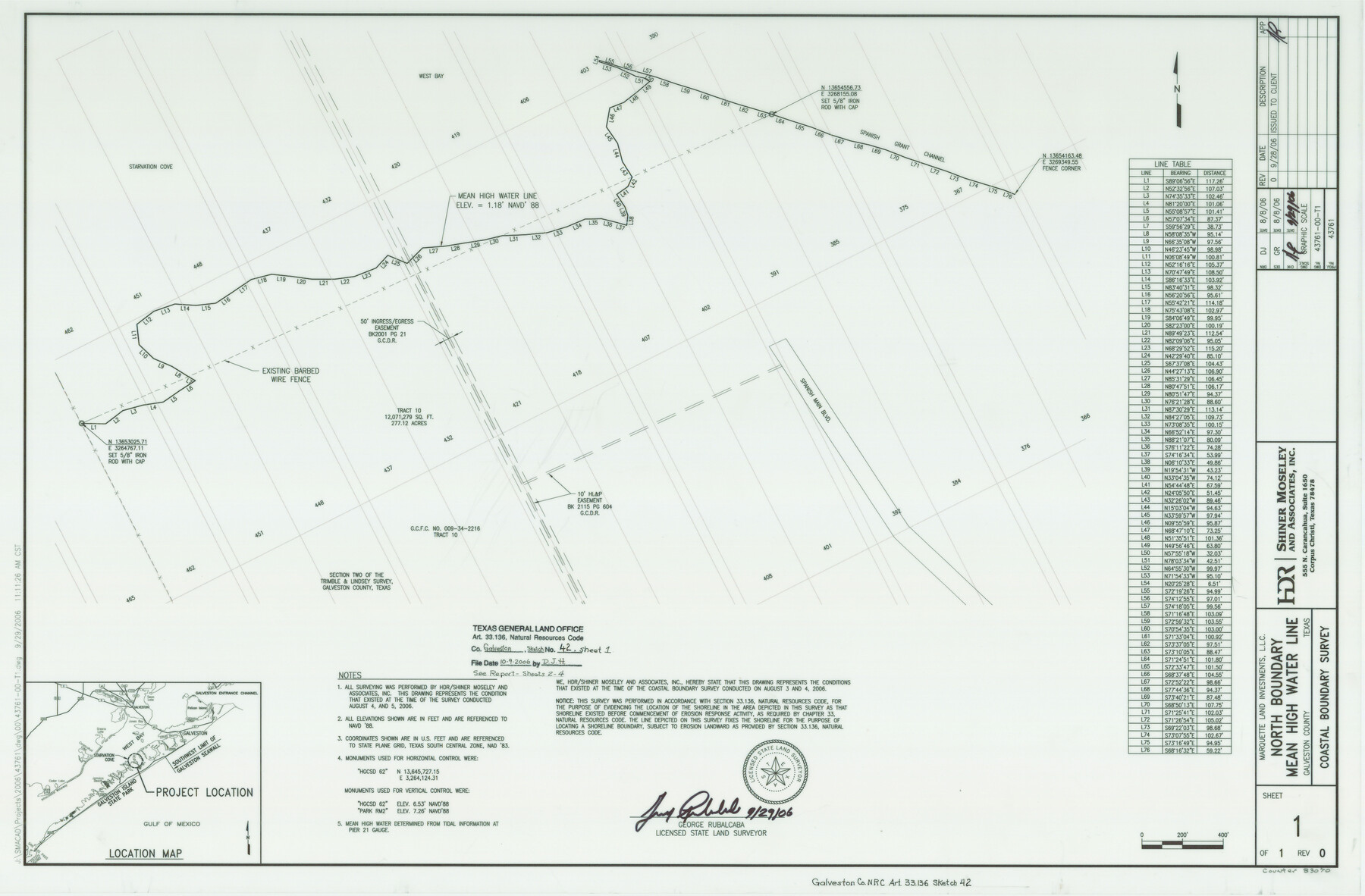 83070, Galveston County NRC Article 33.136 Sketch 42, General Map Collection