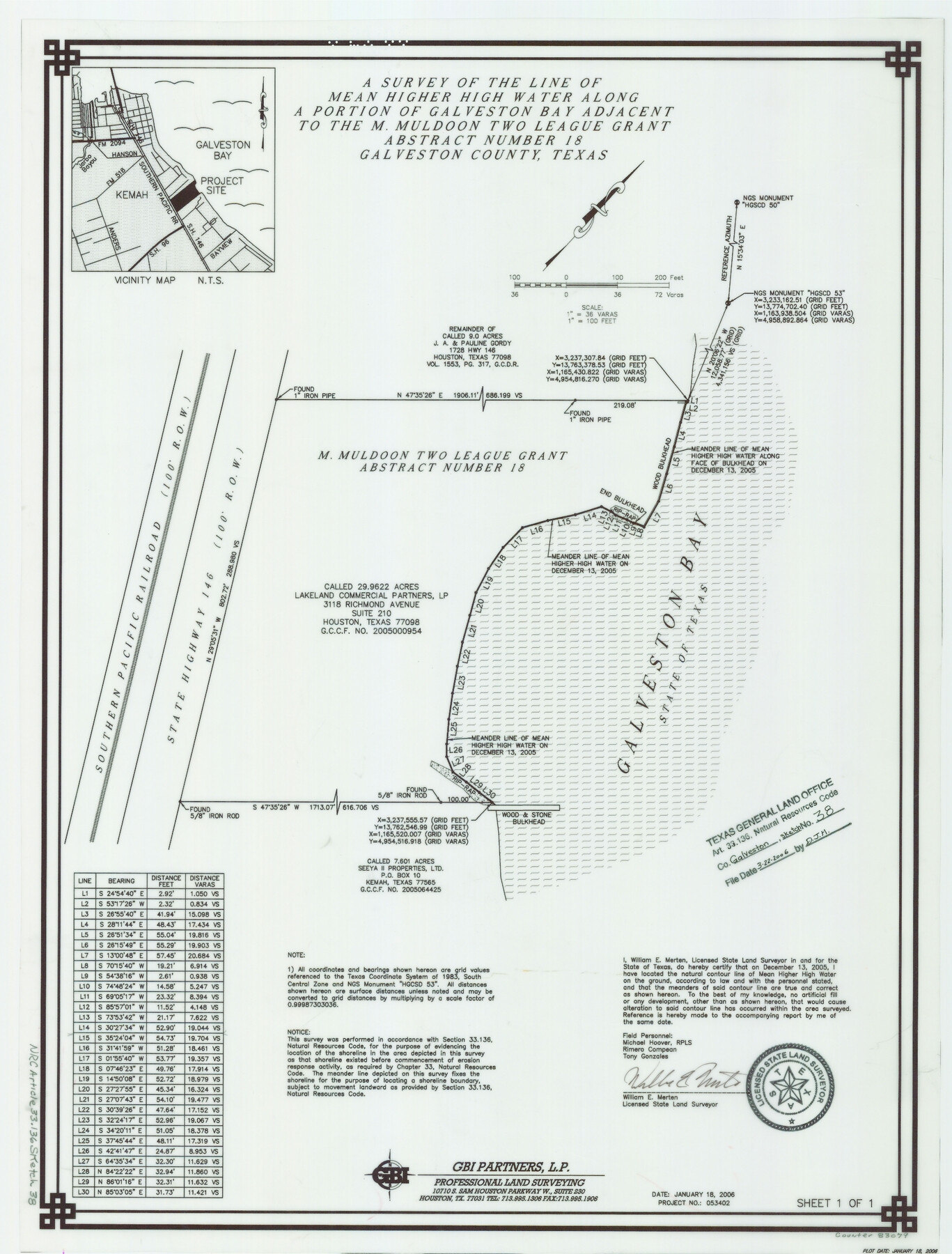 83079, Galveston County NRC Article 33.136 Sketch 38, General Map Collection