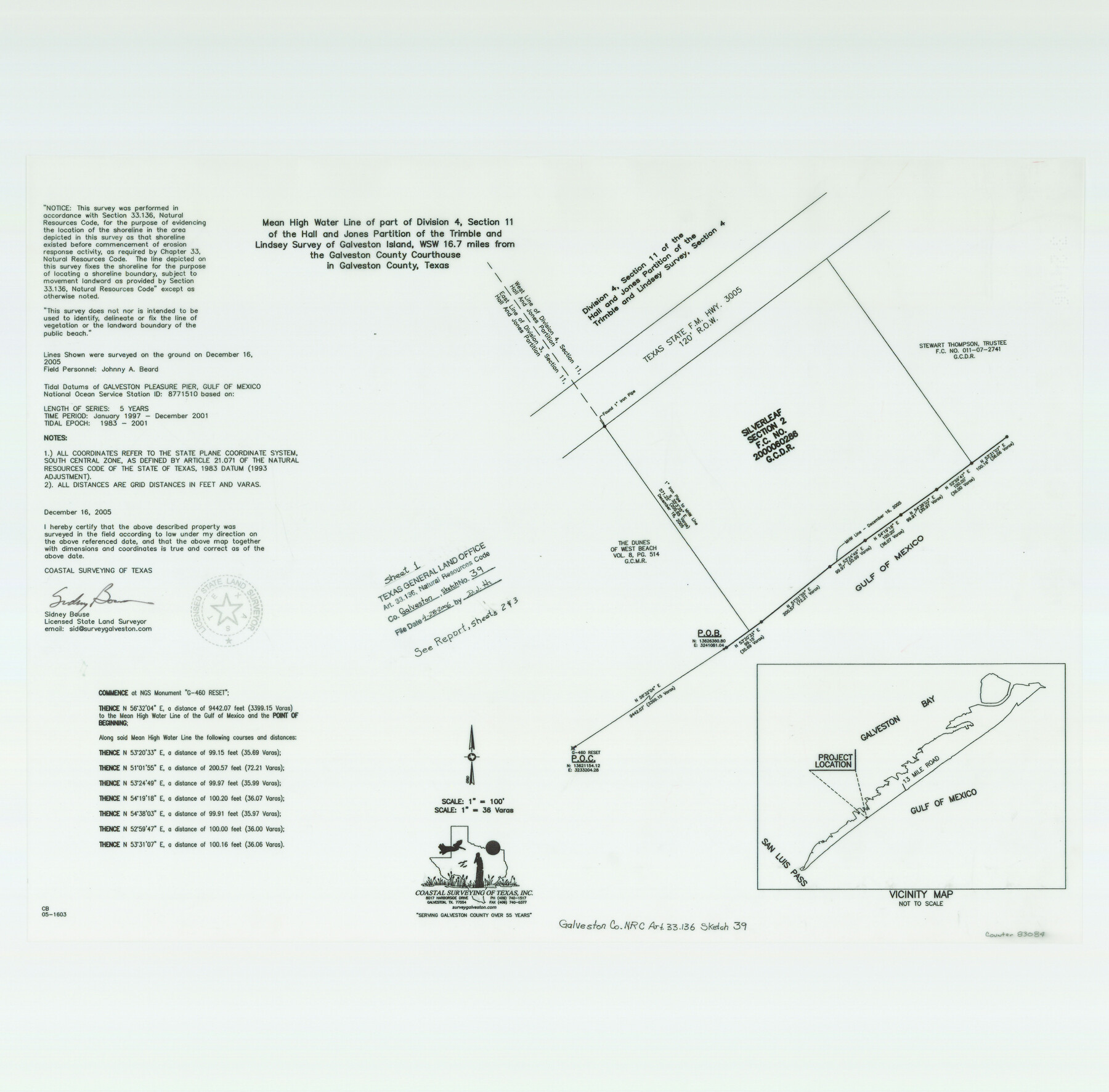 83084, Galveston County NRC Article 33.136 Sketch 39, General Map Collection