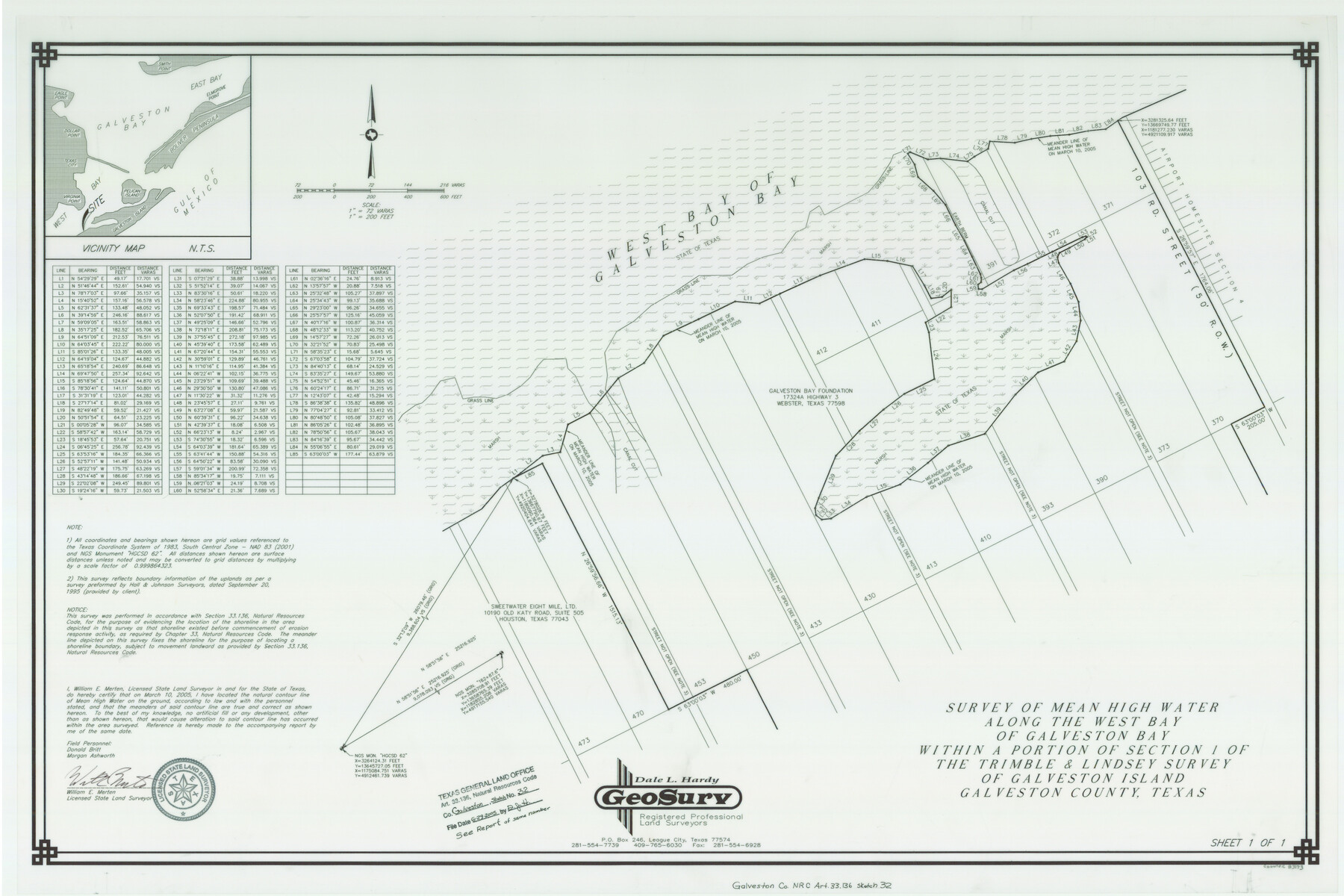 83173, Galveston County NRC Article 33.136 Sketch 32, General Map Collection