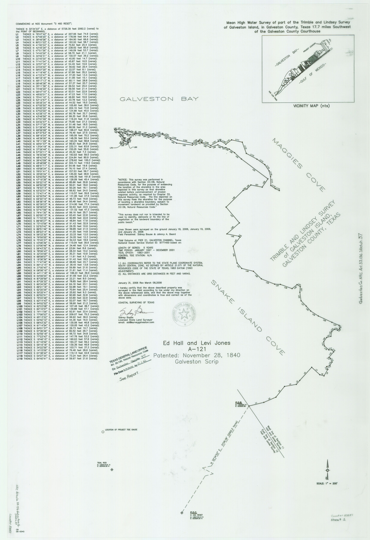 83551, Galveston County NRC Article 33.136 Sketch 37, General Map Collection