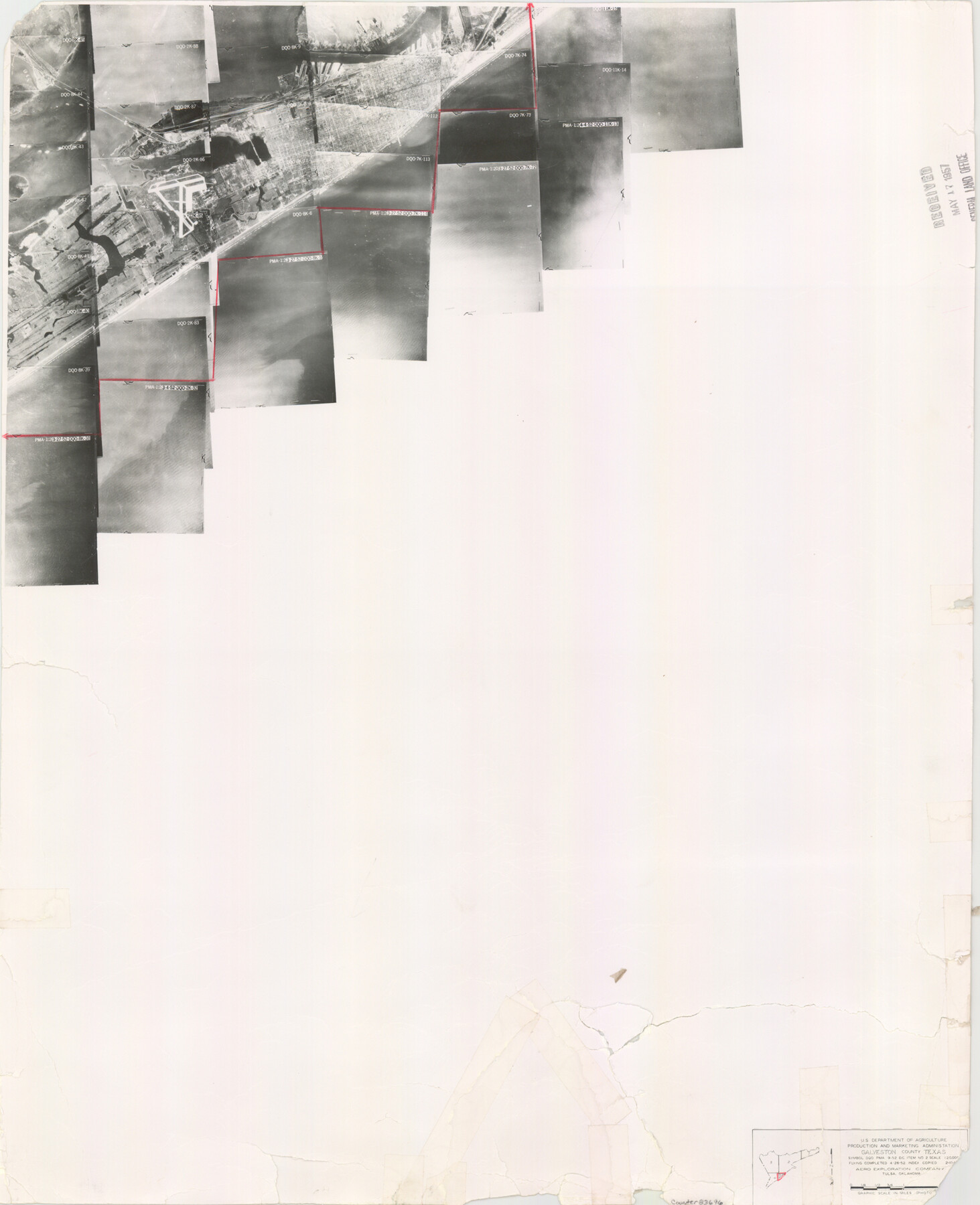 83696, Galveston County Aerial Photograph Index Sheet 5, General Map Collection