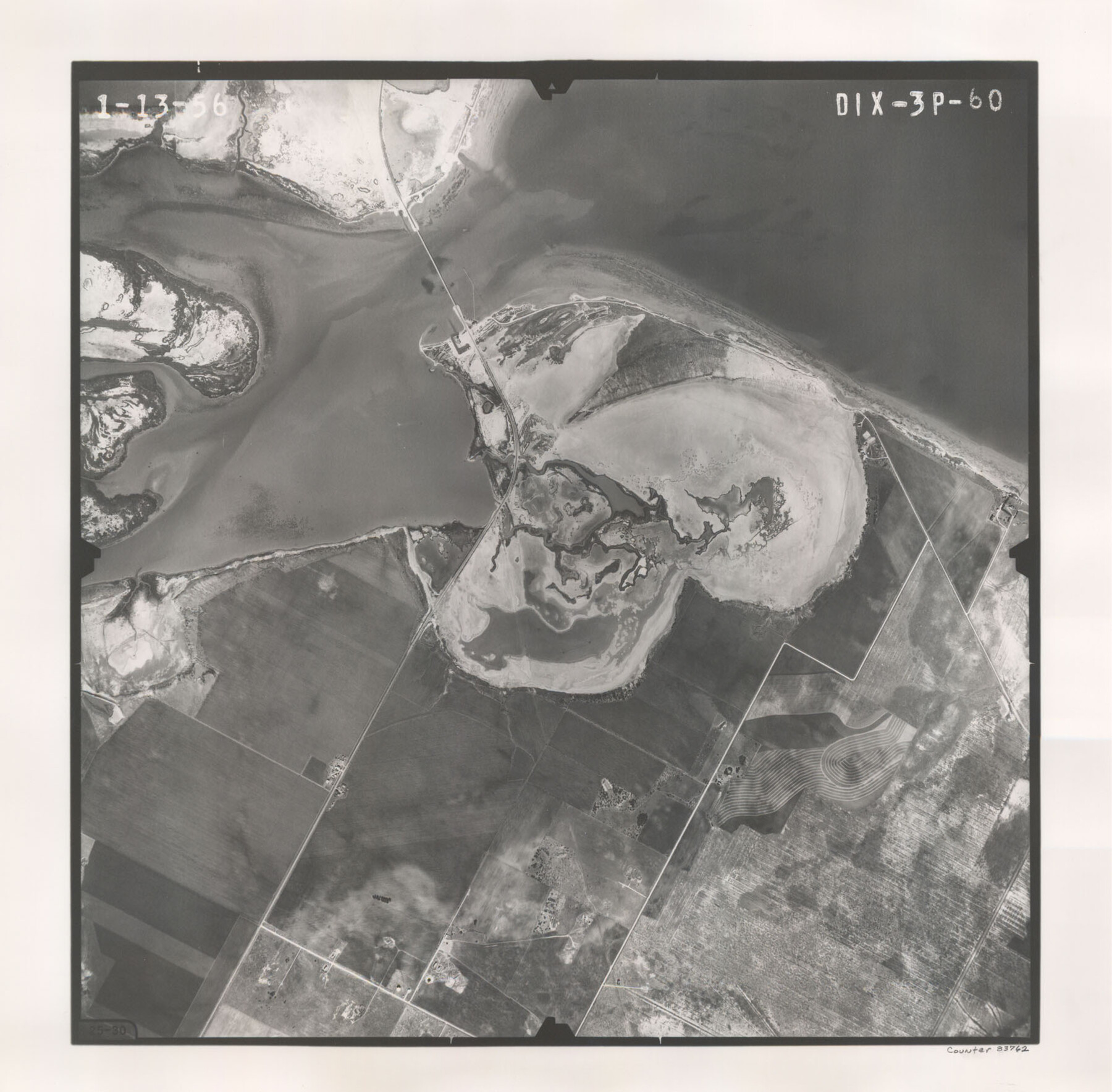 83762, Flight Mission No. DIX-3P, Frame 60, Aransas County, General Map Collection