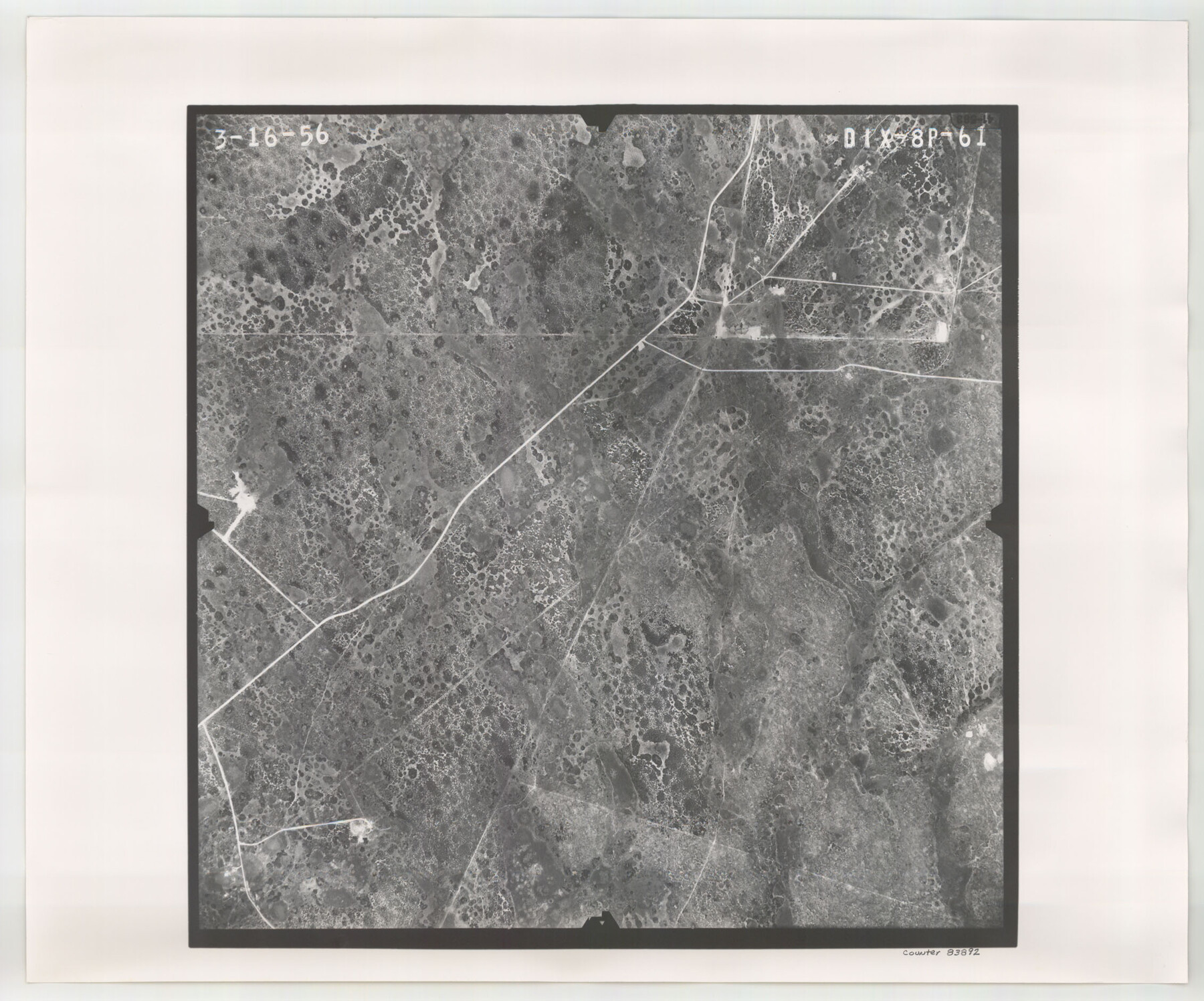 83892, Flight Mission No. DIX-8P, Frame 61, Aransas County, General Map Collection