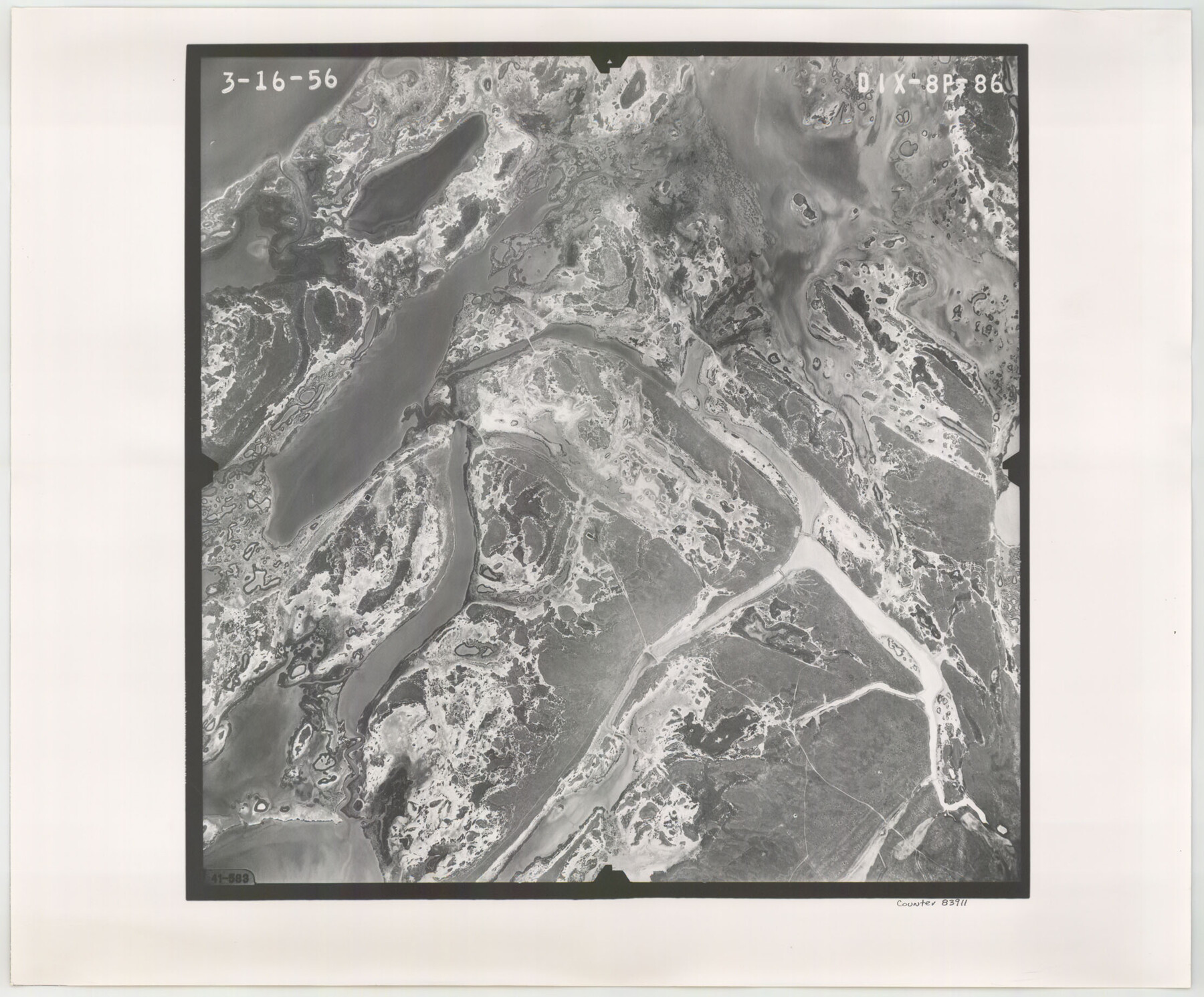 83911, Flight Mission No. DIX-8P, Frame 86, Aransas County, General Map Collection