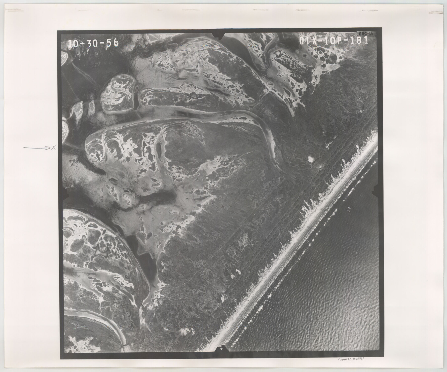 83971, Flight Mission No. DIX-10P, Frame 181, Aransas County, General Map Collection