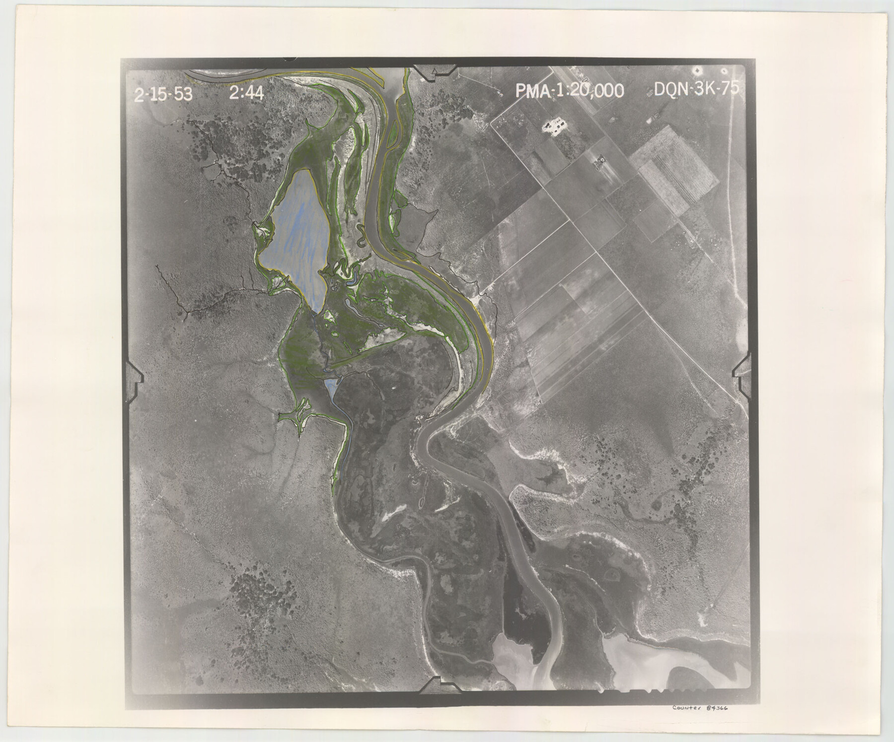 84366, Flight Mission No. DQN-3K, Frame 75, Calhoun County, General Map Collection