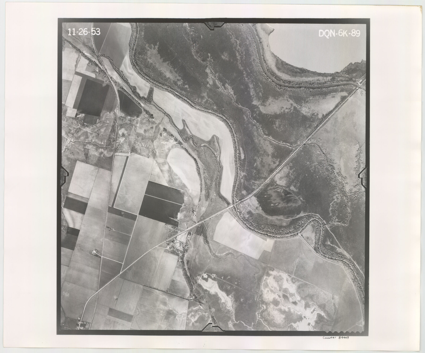 84449, Flight Mission No. DQN-6K, Frame 89, Calhoun County, General Map Collection