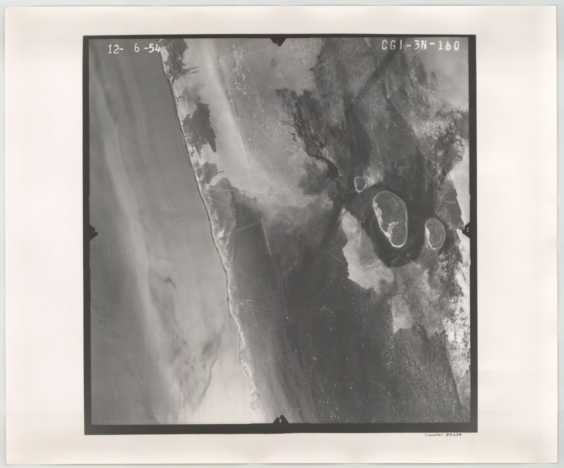 84624, Flight Mission No. CGI-3N, Frame 160, Cameron County, General Map Collection