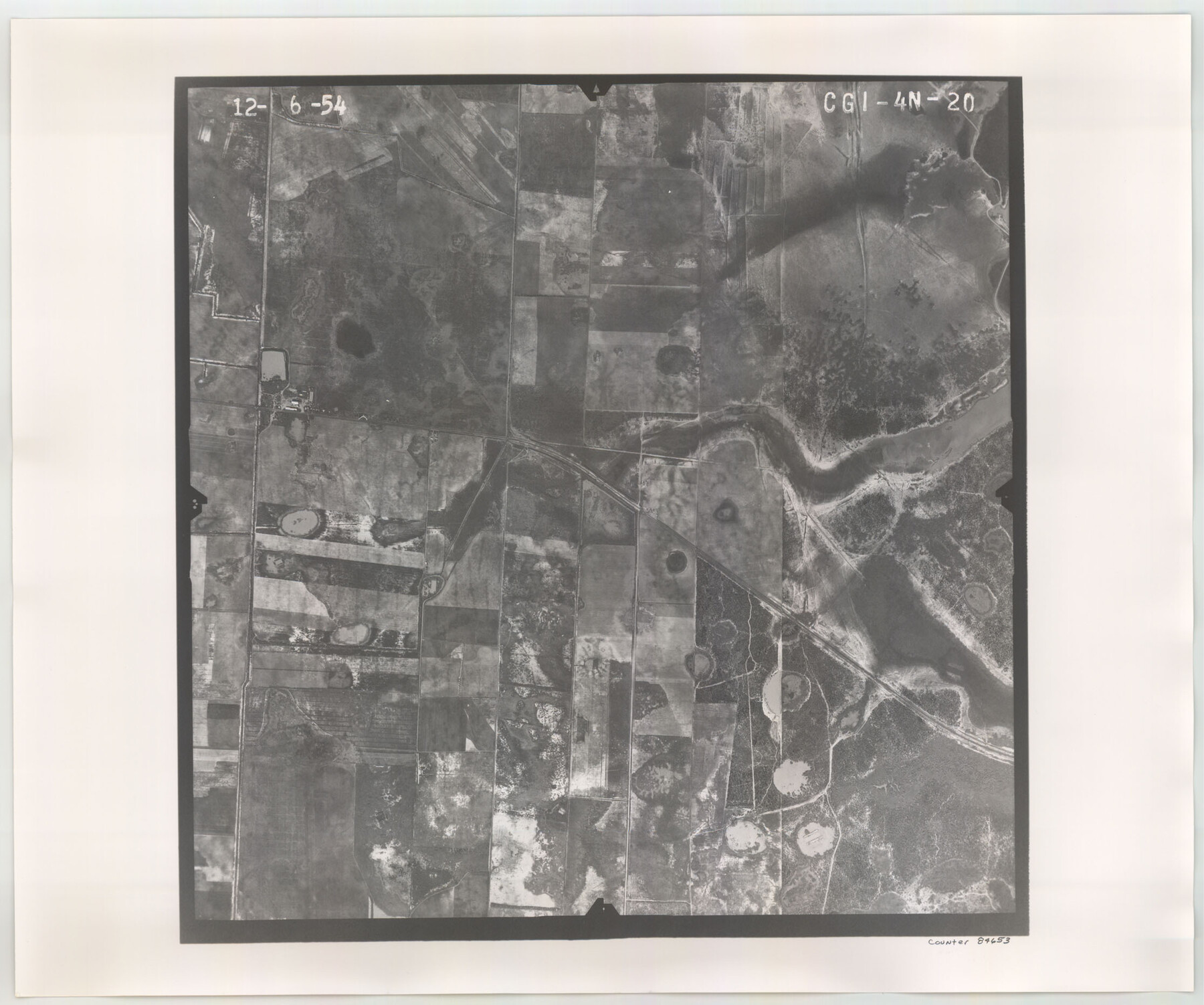 84653, Flight Mission No. CGI-4N, Frame 20, Cameron County, General Map Collection