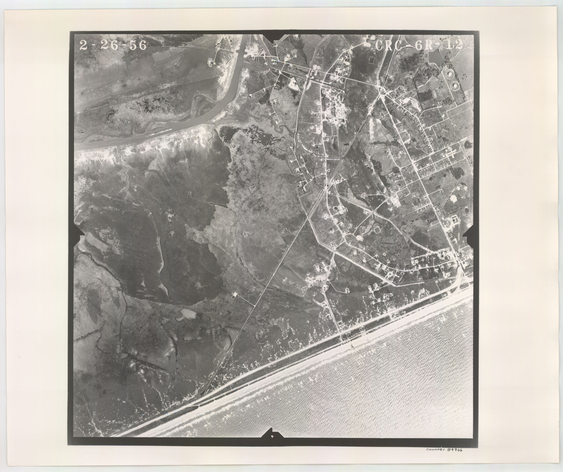 84966, Flight Mission No. CRC-6R, Frame 12, Chambers County, General Map Collection