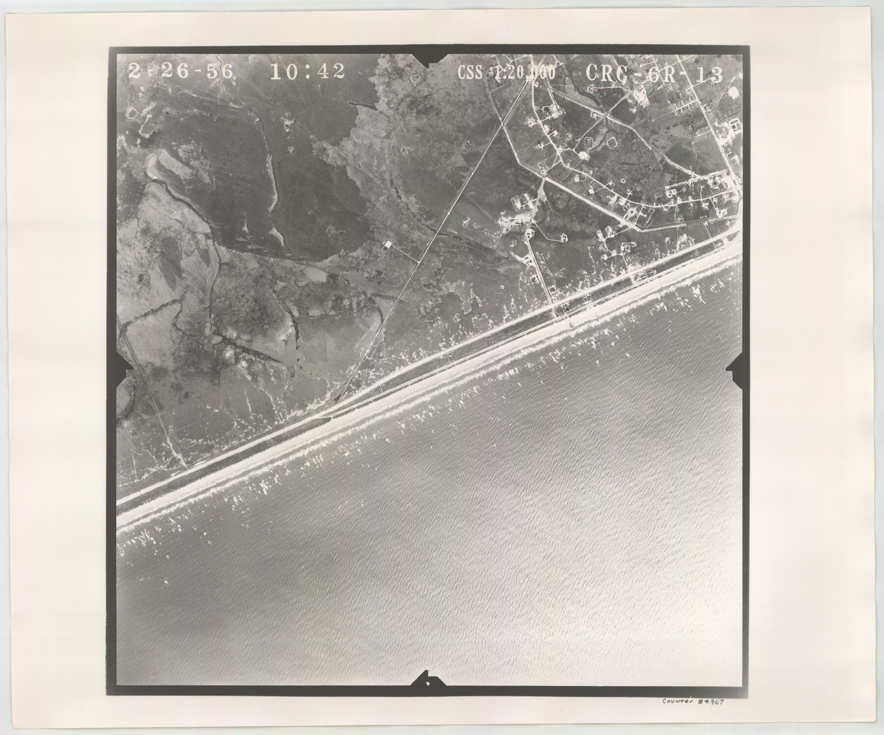 84967, Flight Mission No. CRC-6R, Frame 13, Chambers County, General Map Collection