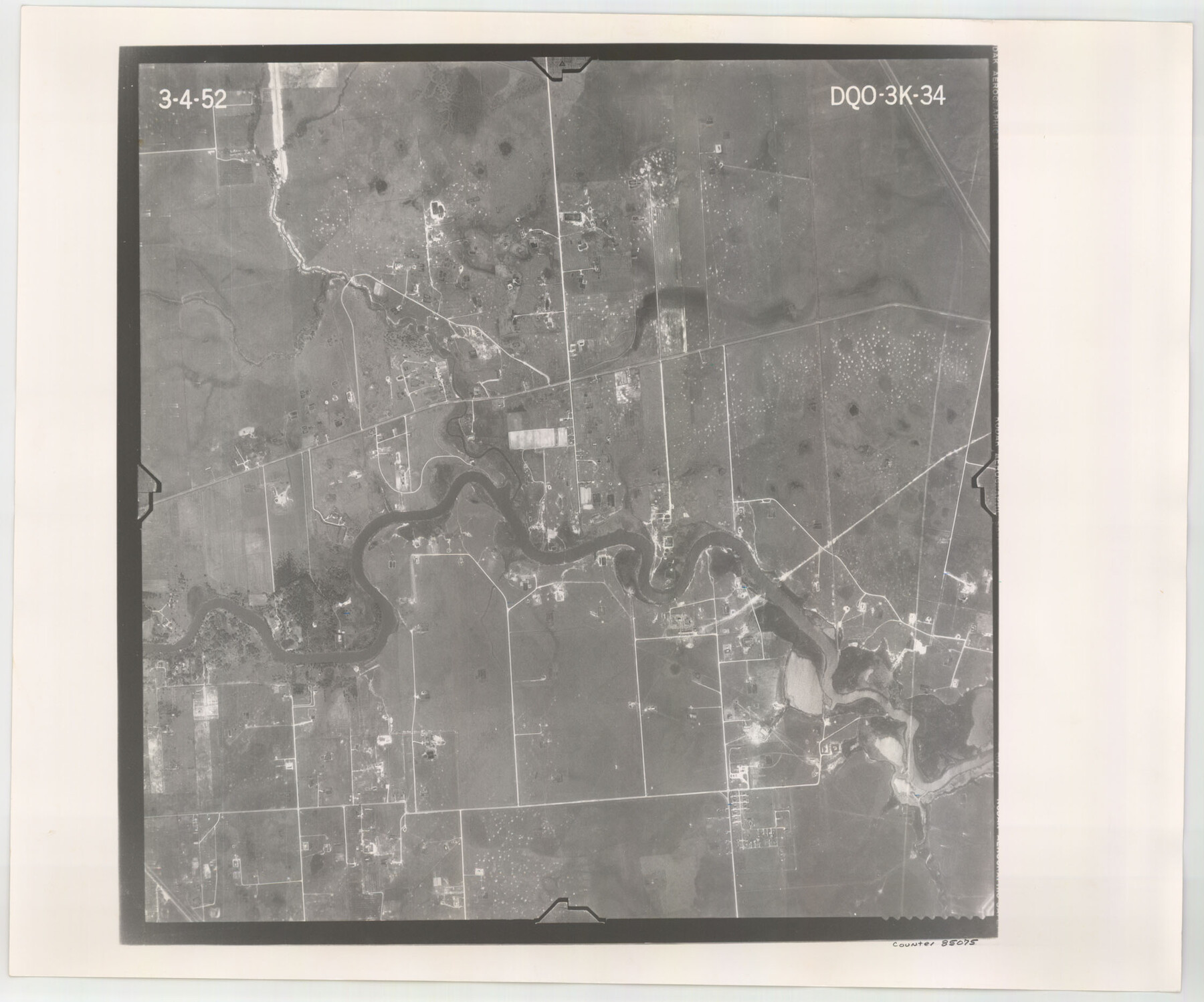 85075, Flight Mission No. DQO-3K, Frame 34, Galveston County, General Map Collection