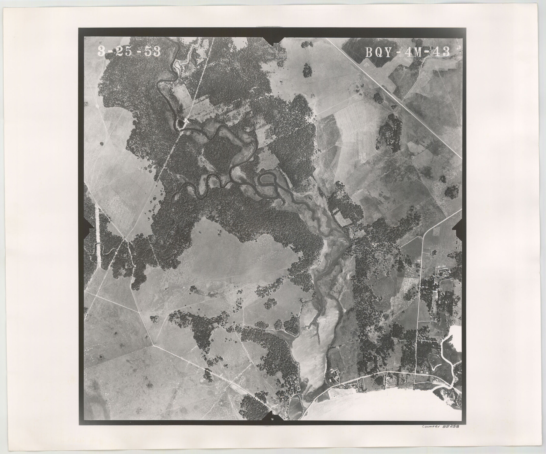 85258, Flight Mission No. BQY-4M, Frame 43, Harris County, General Map Collection