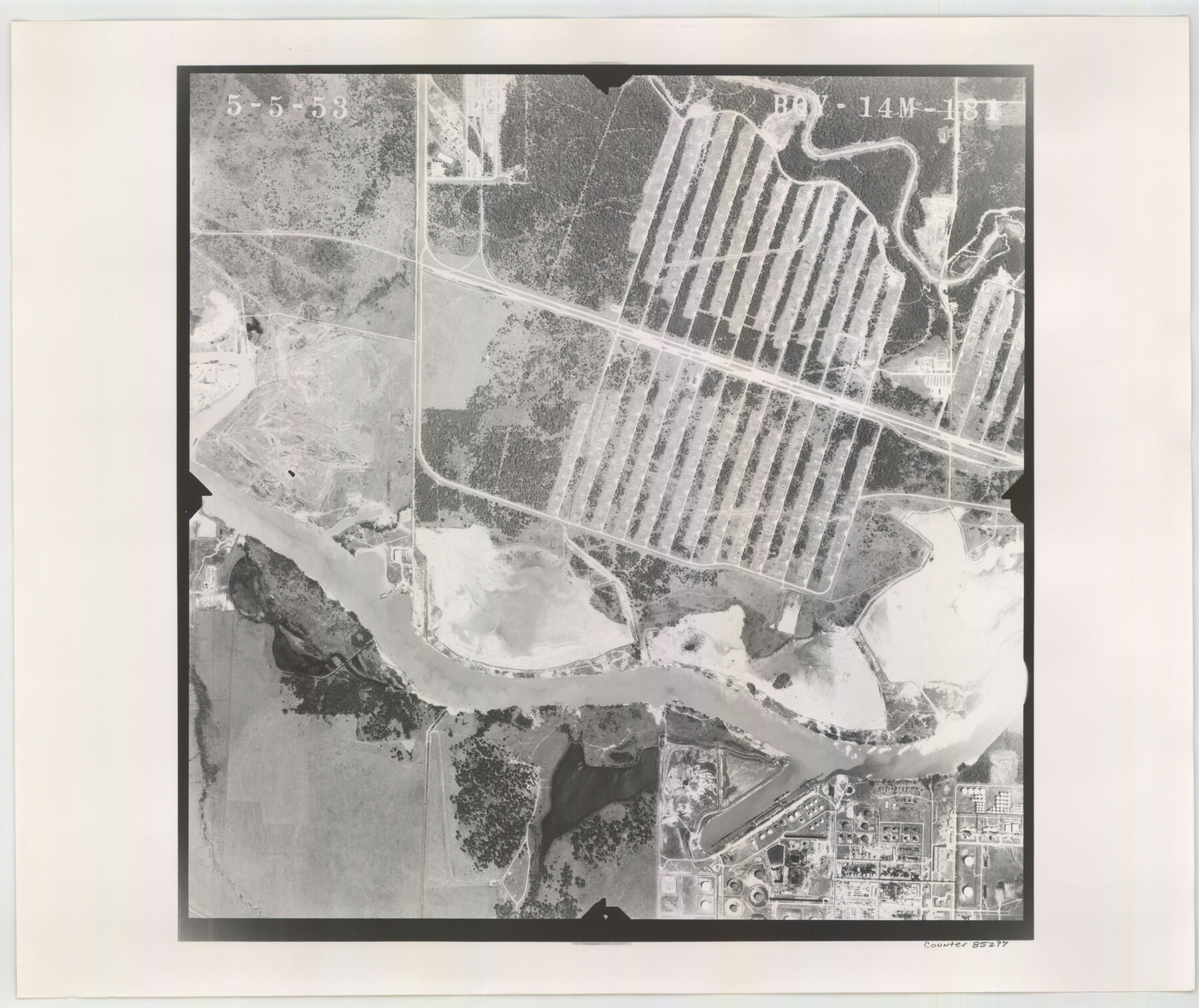 85297, Flight Mission No. BQY-14M, Frame 181, Harris County, General Map Collection