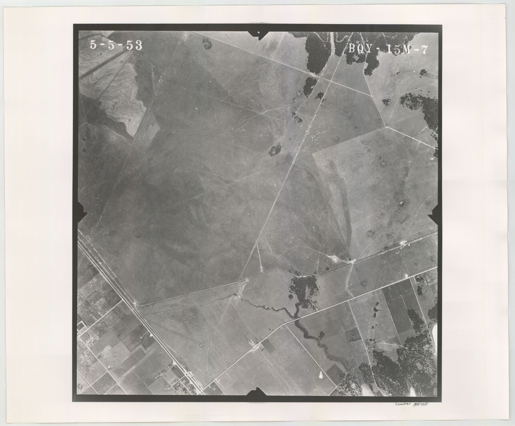 85305, Flight Mission No. BQY-15M, Frame 7, Harris County, General Map Collection