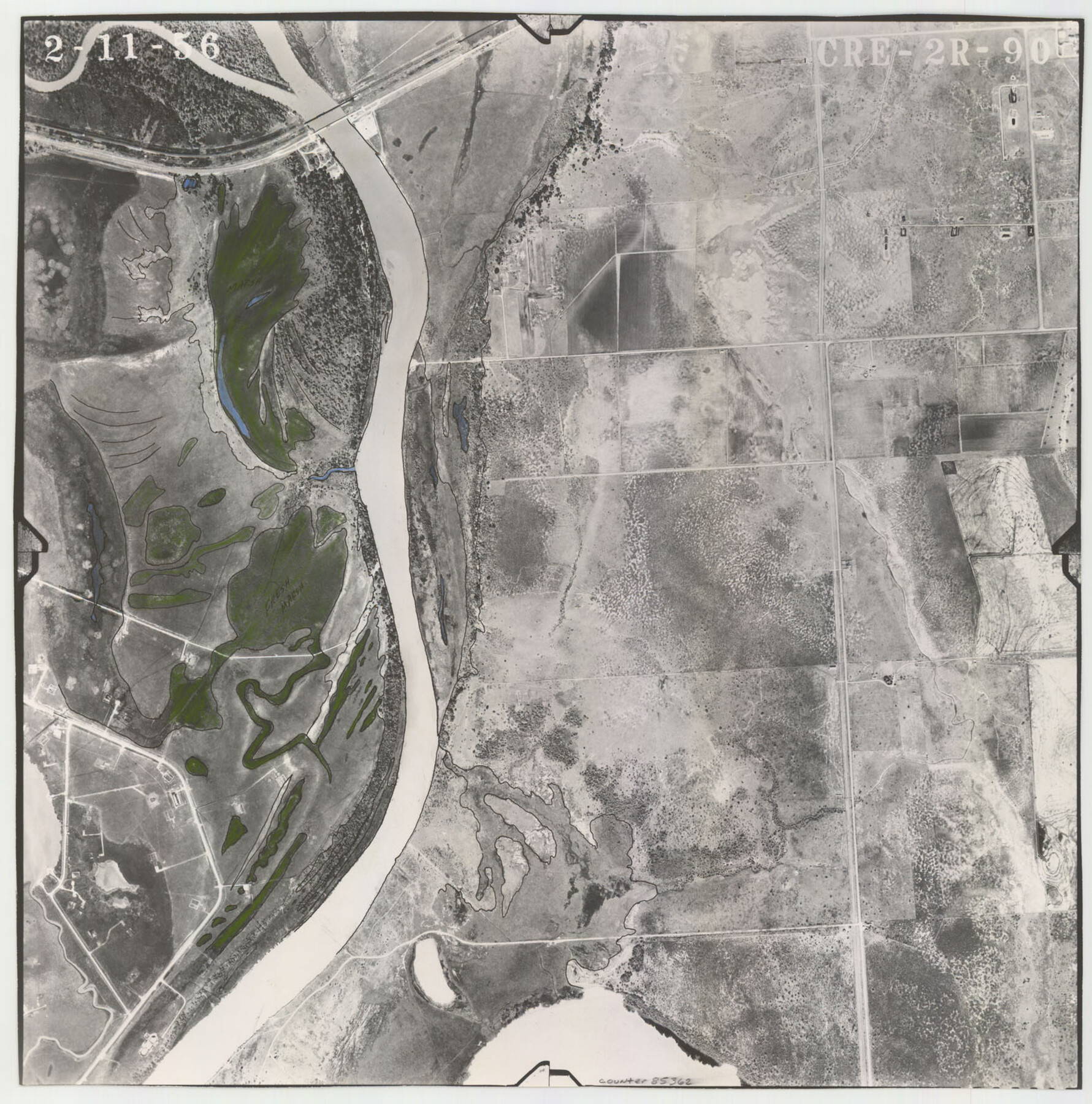 85362, Flight Mission No. CRE-2R, Frame 90, Jackson County, General Map Collection