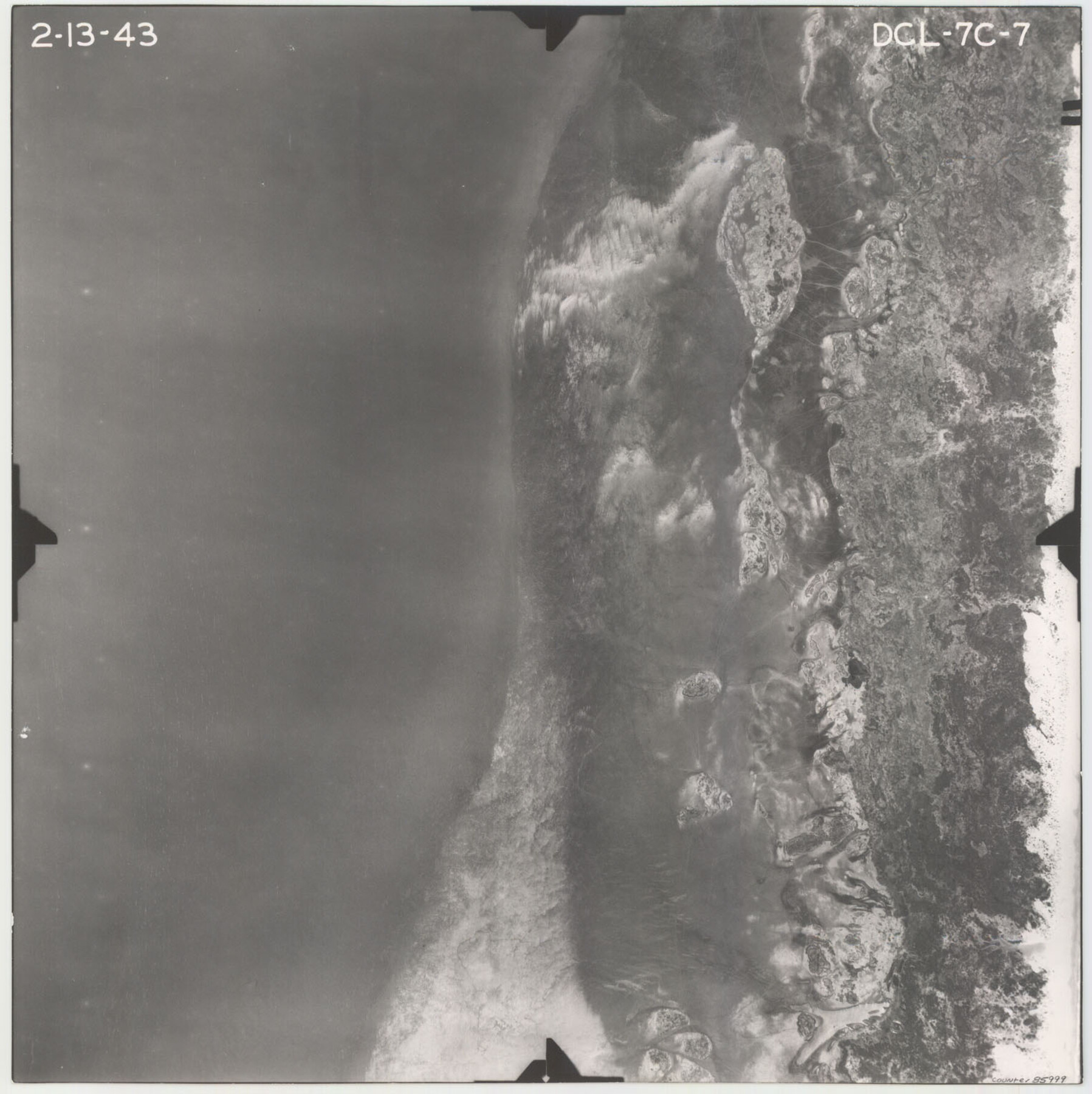 85999, Flight Mission No. DCL-7C, Frame 7, Kenedy County, General Map Collection