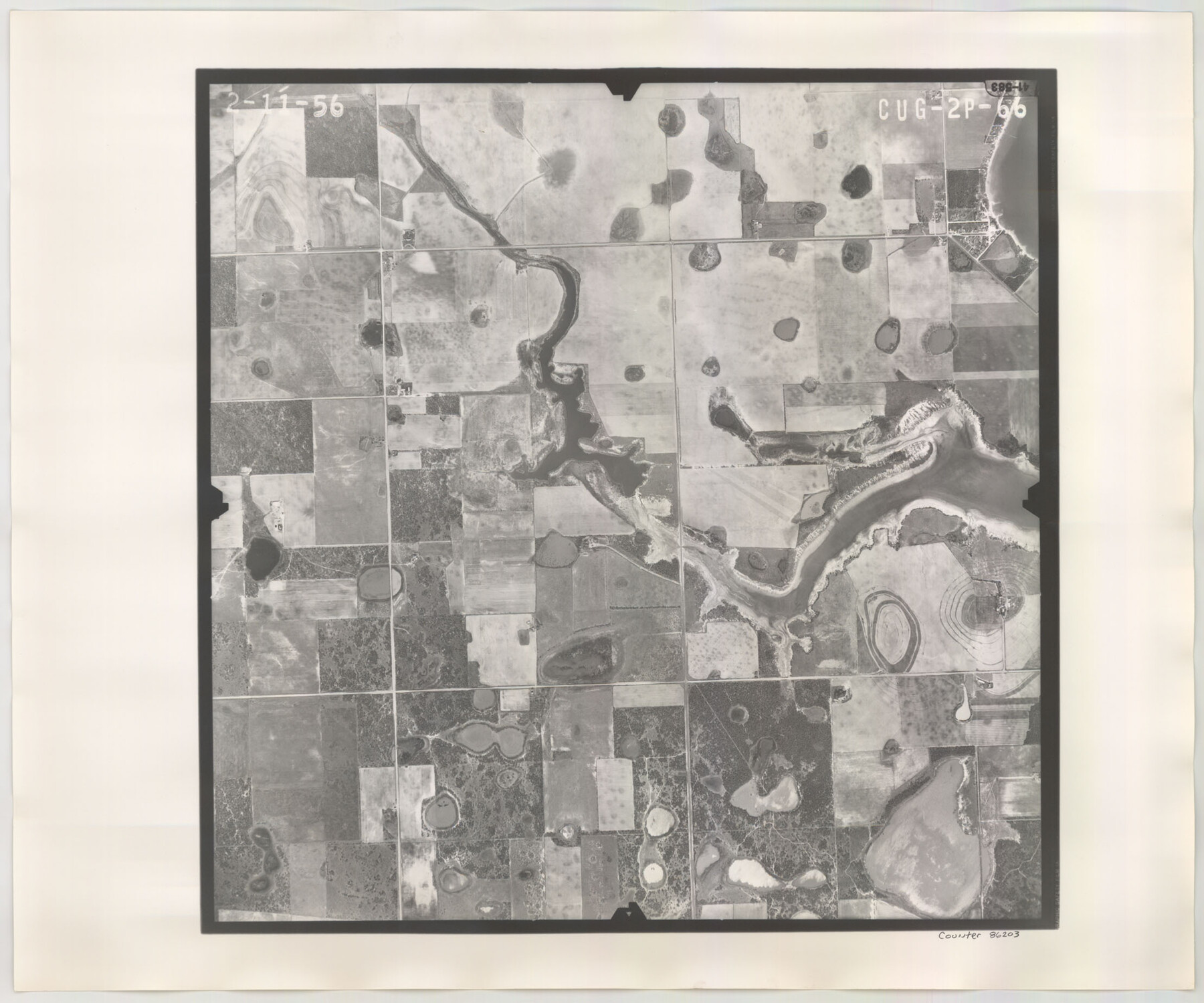 86203, Flight Mission No. CUG-2P, Frame 66, Kleberg County, General Map Collection