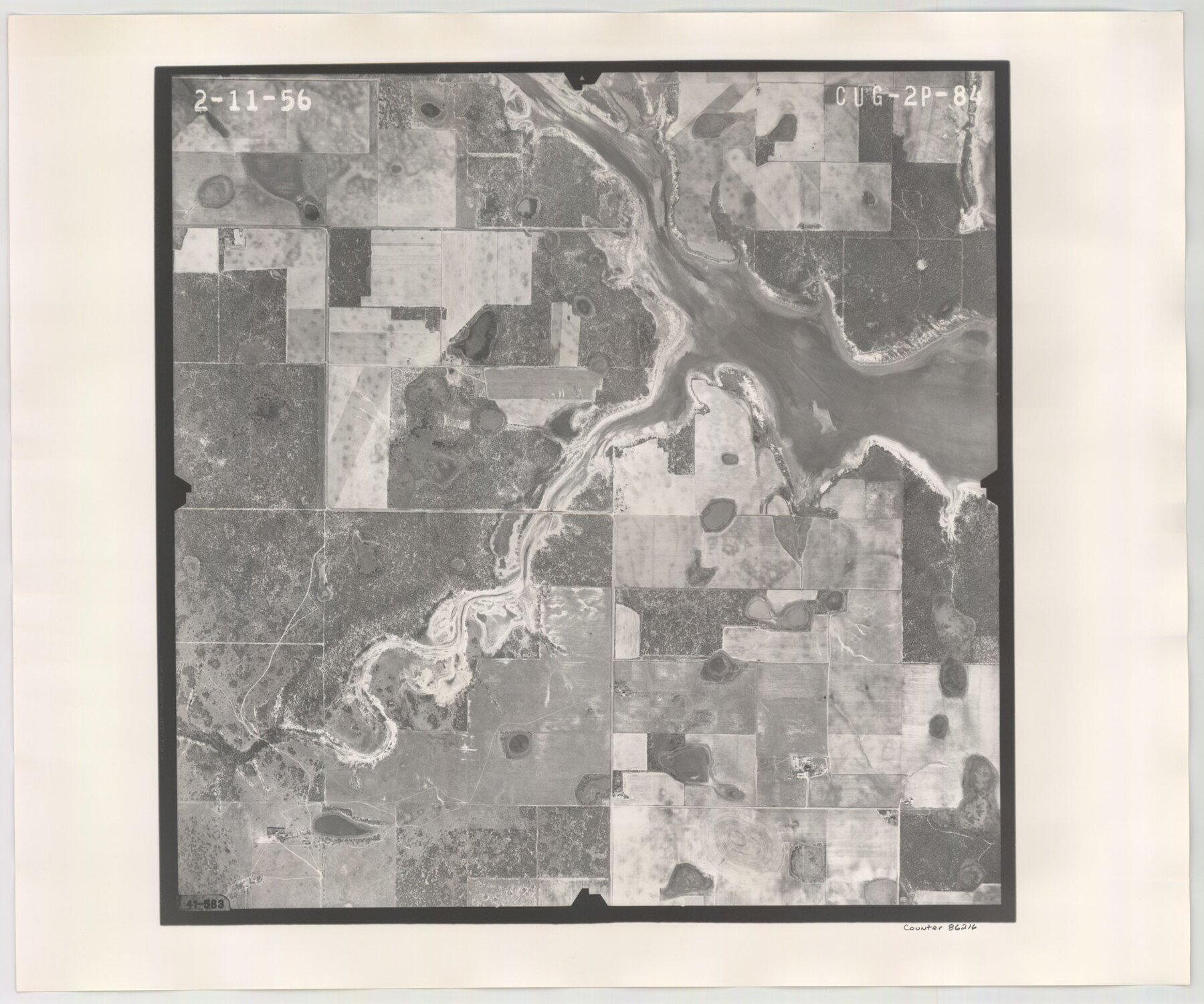 86216, Flight Mission No. CUG-2P, Frame 84, Kleberg County, General Map Collection