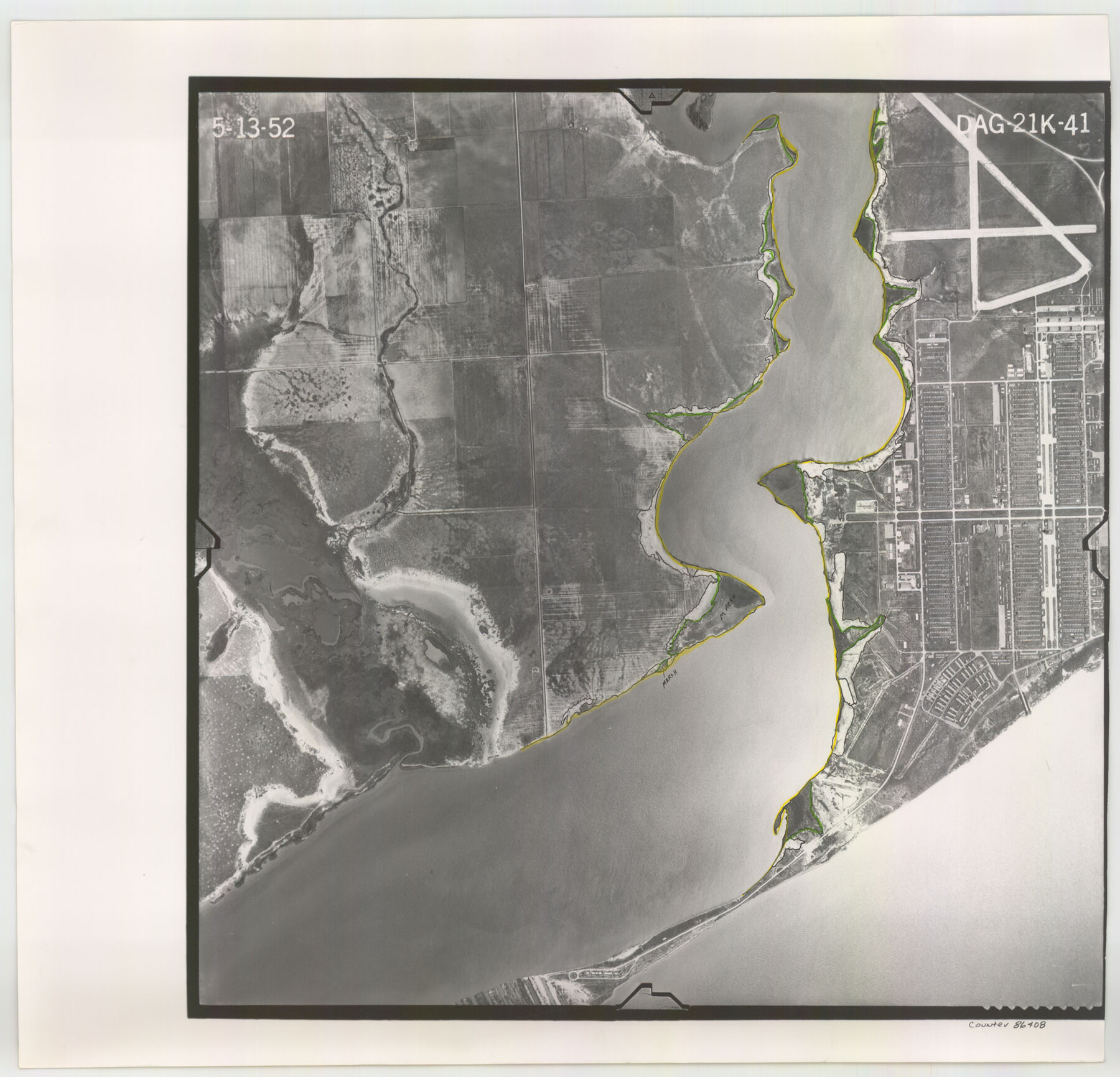 86408, Flight Mission No. DAG-21K, Frame 41, Matagorda County, General Map Collection