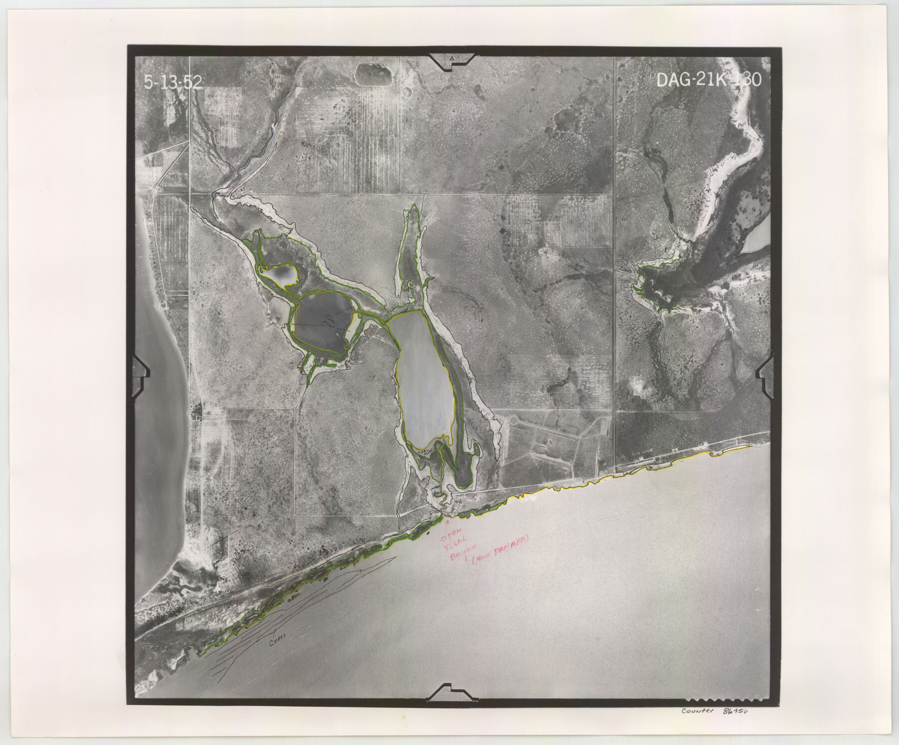 86456, Flight Mission No. DAG-21K, Frame 130, Matagorda County, General Map Collection