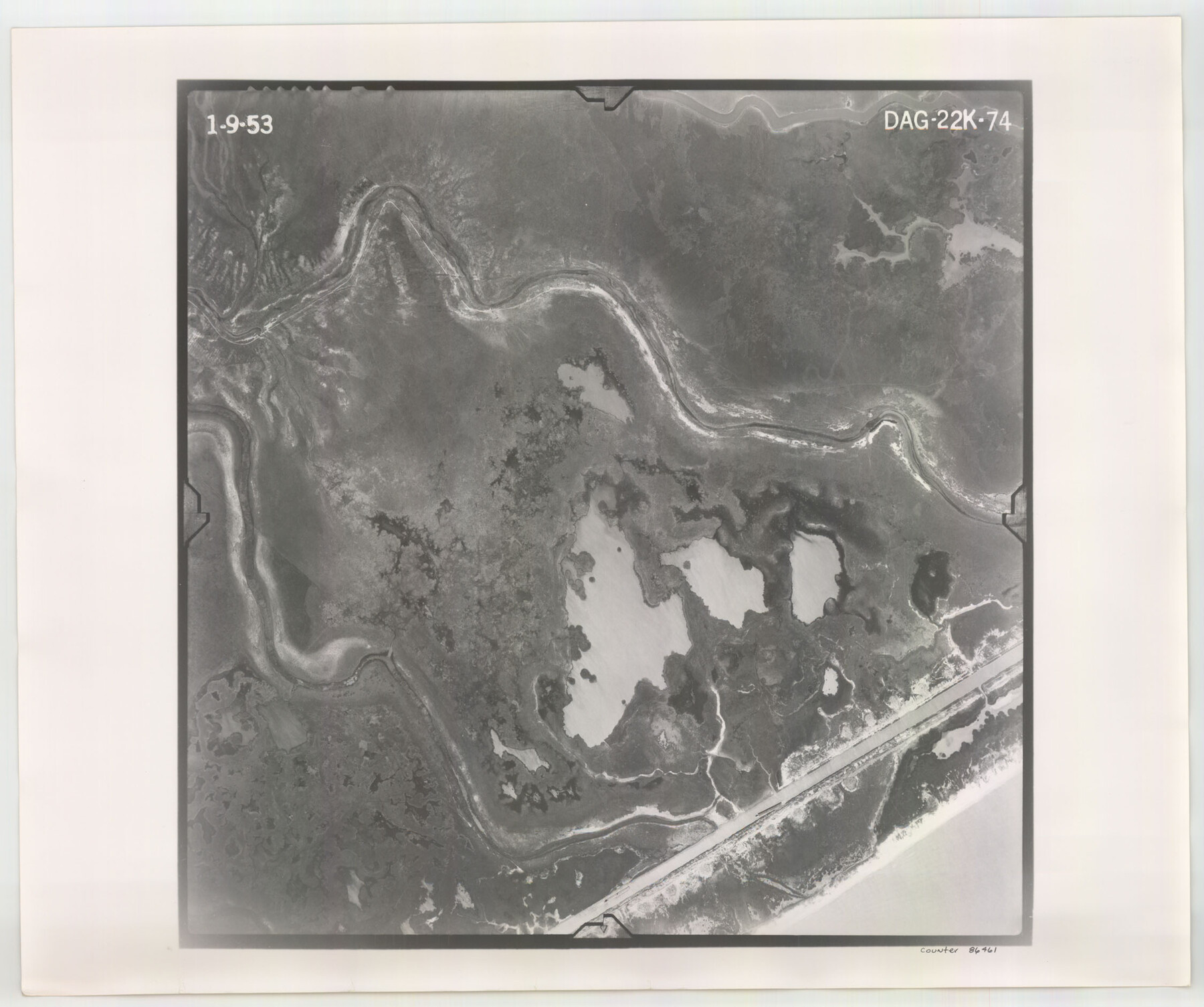 86461, Flight Mission No. DAG-22K, Frame 74, Matagorda County, General Map Collection