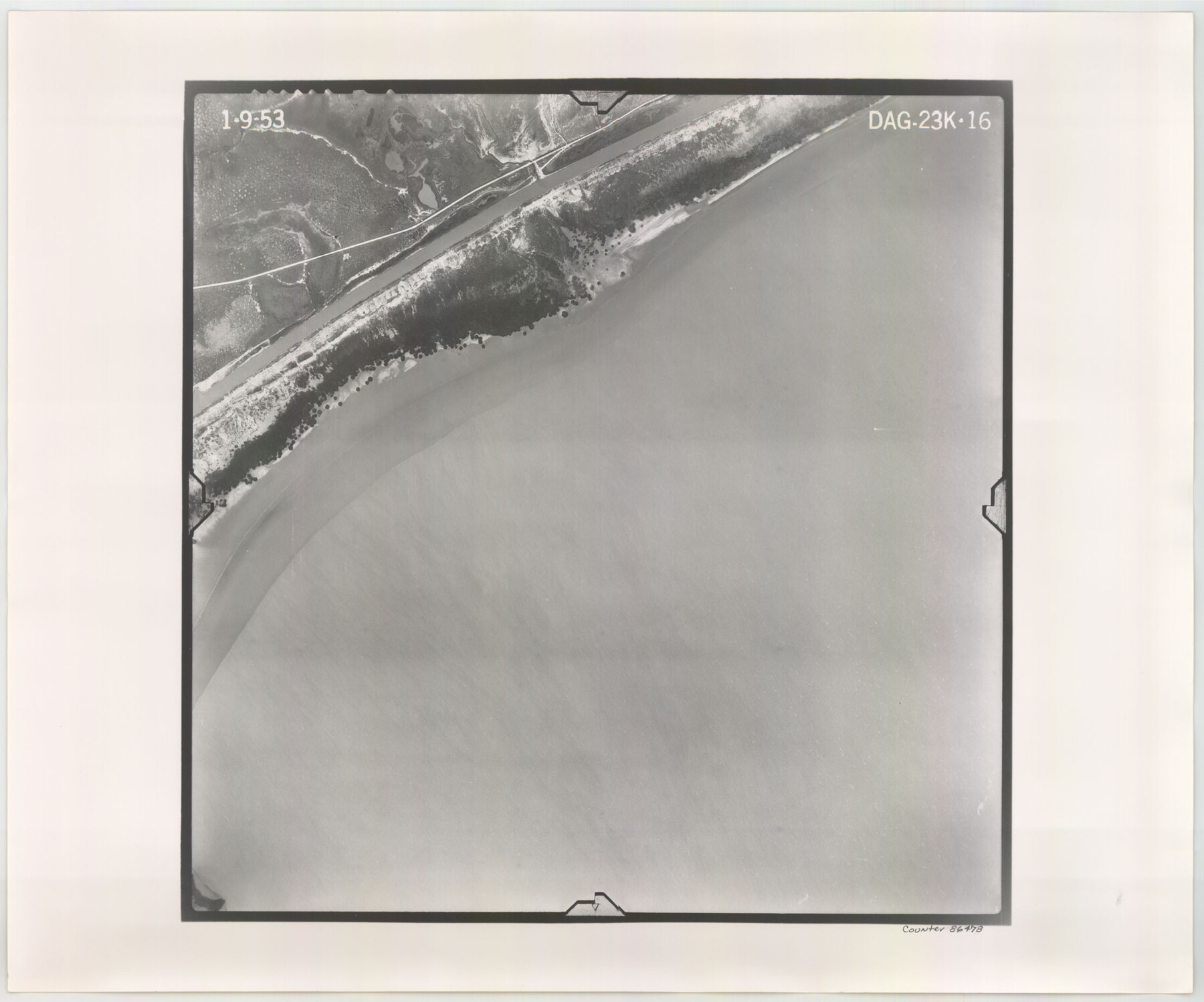 86478, Flight Mission No. DAG-23K, Frame 16, Matagorda County, General Map Collection