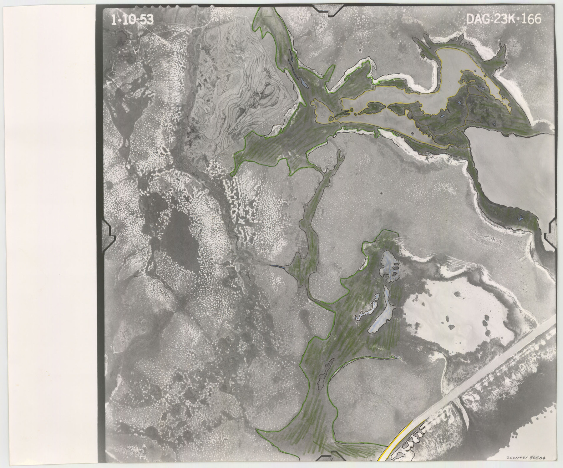 86504, Flight Mission No. DAG-23K, Frame 166, Matagorda County, General Map Collection