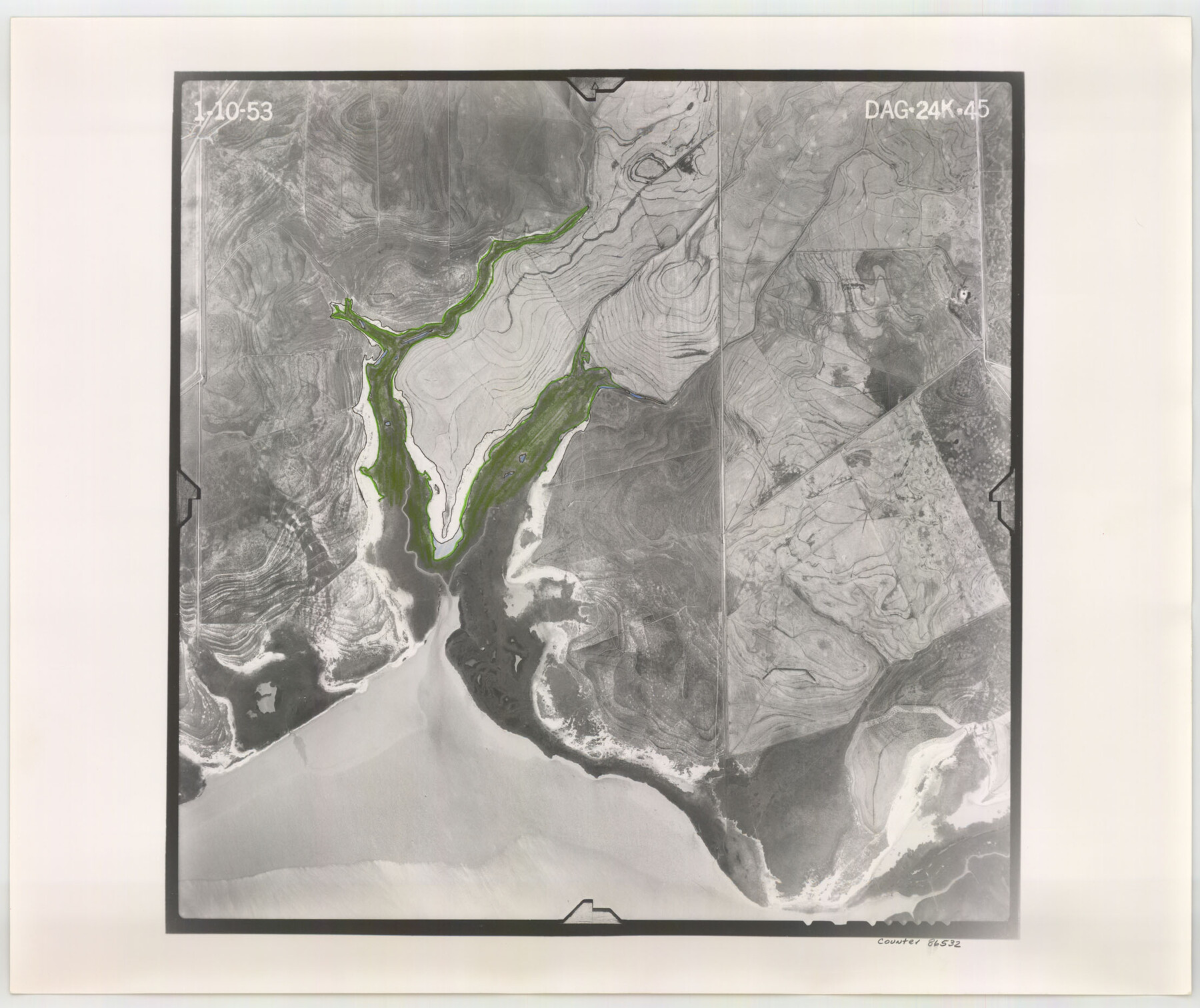 86532, Flight Mission No. DAG-24K, Frame 45, Matagorda County, General Map Collection