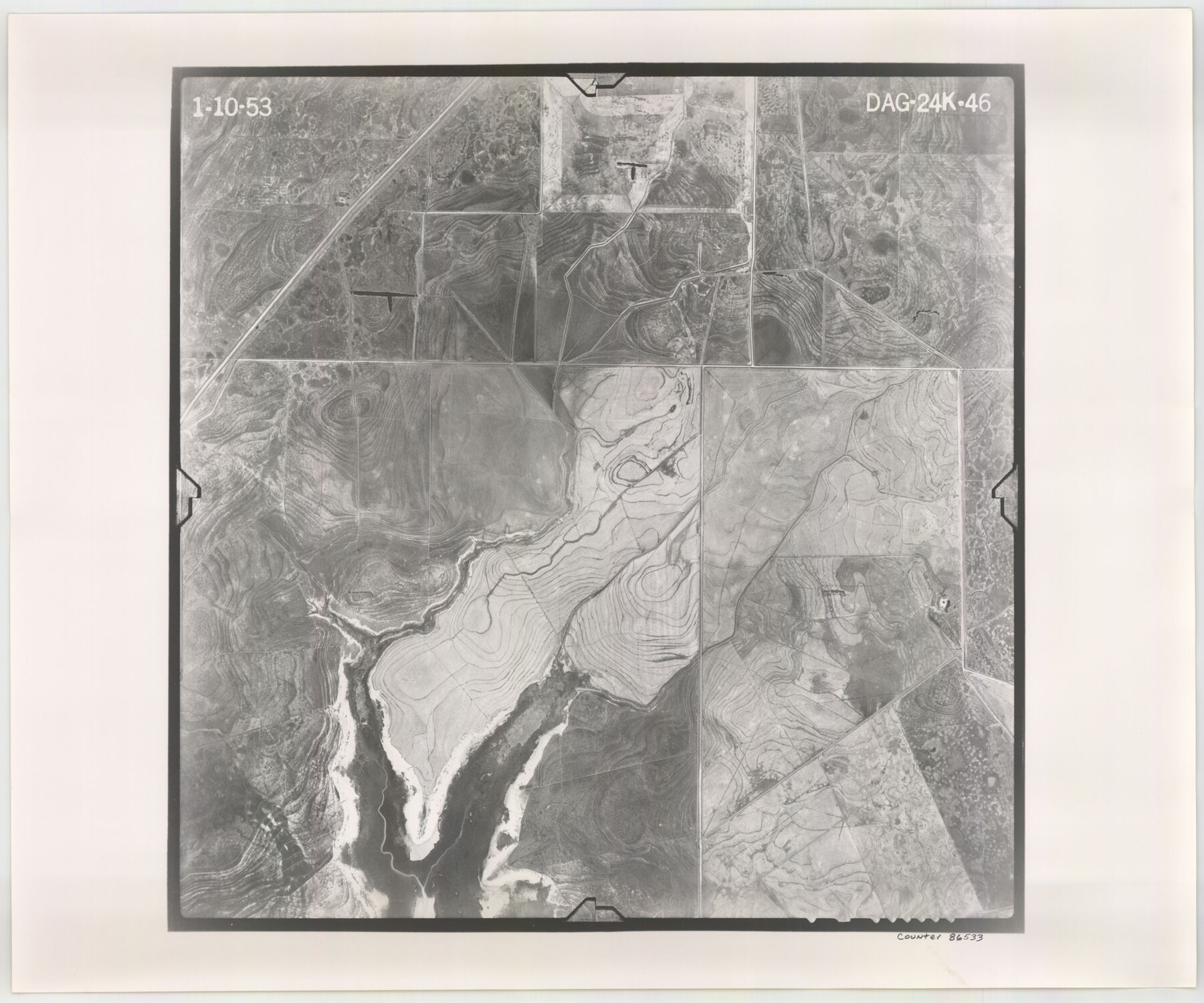 86533, Flight Mission No. DAG-24K, Frame 46, Matagorda County, General Map Collection