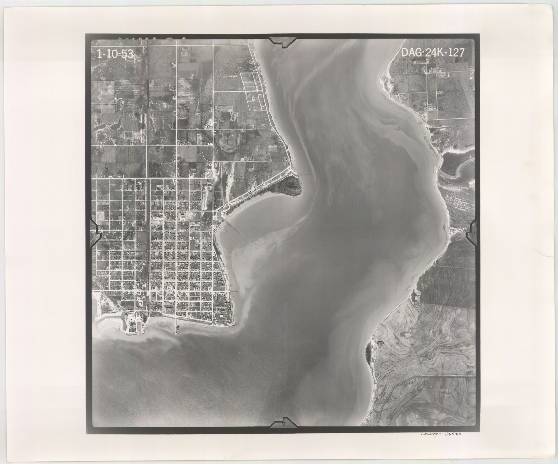 86545, Flight Mission No. DAG-24K, Frame 127, Matagorda County, General Map Collection