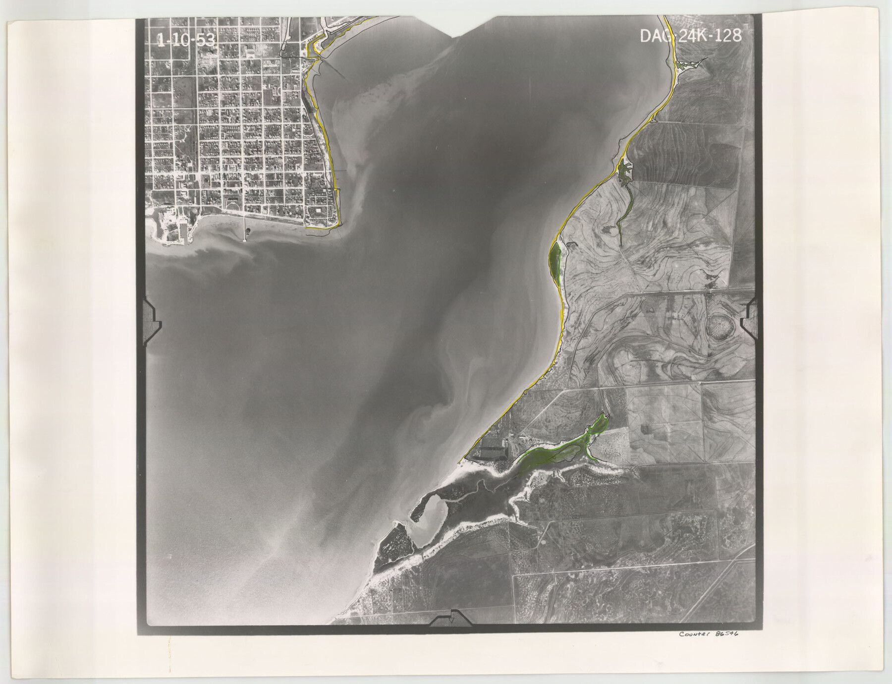 86546, Flight Mission No. DAG-24K, Frame 128, Matagorda County, General Map Collection