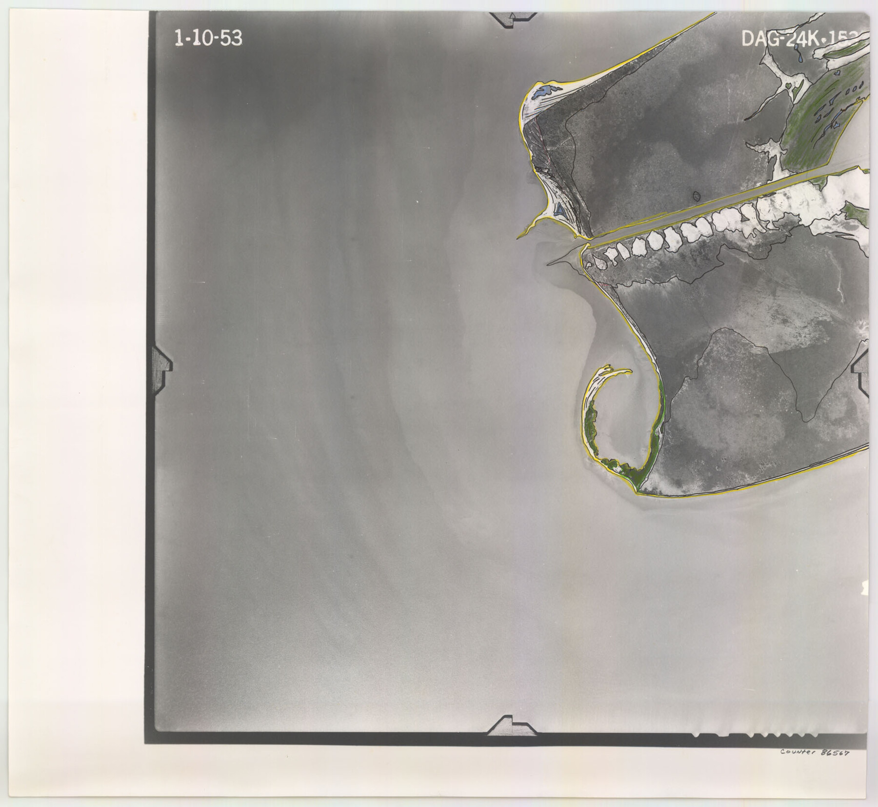 86567, Flight Mission No. DAG-24K, Frame 153, Matagorda County, General Map Collection