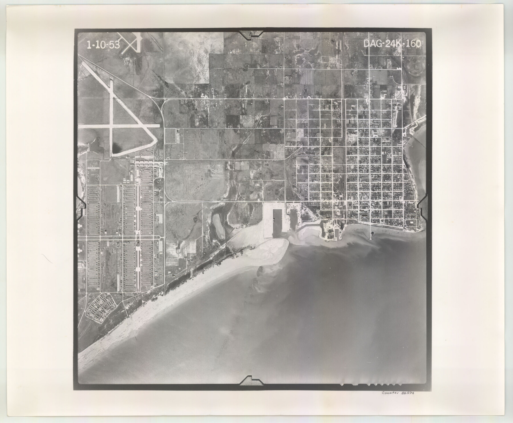 86574, Flight Mission No. DAG-24K, Frame 160, Matagorda County, General Map Collection