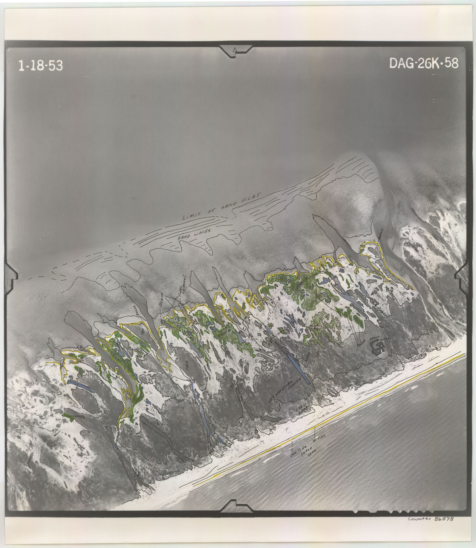 86578, Flight Mission No. DAG-26K, Frame 58, Matagorda County, General Map Collection