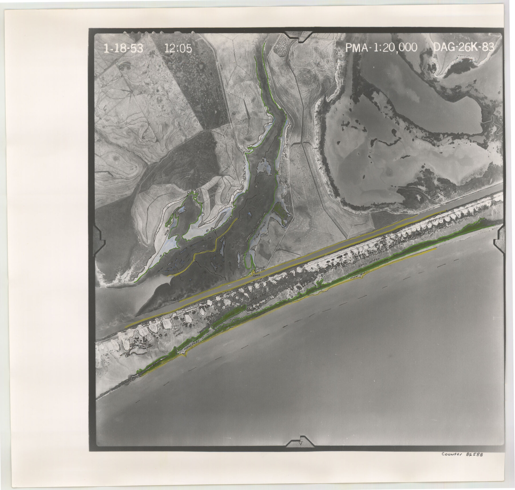 86588, Flight Mission No. DAG-26K, Frame 83, Matagorda County, General Map Collection