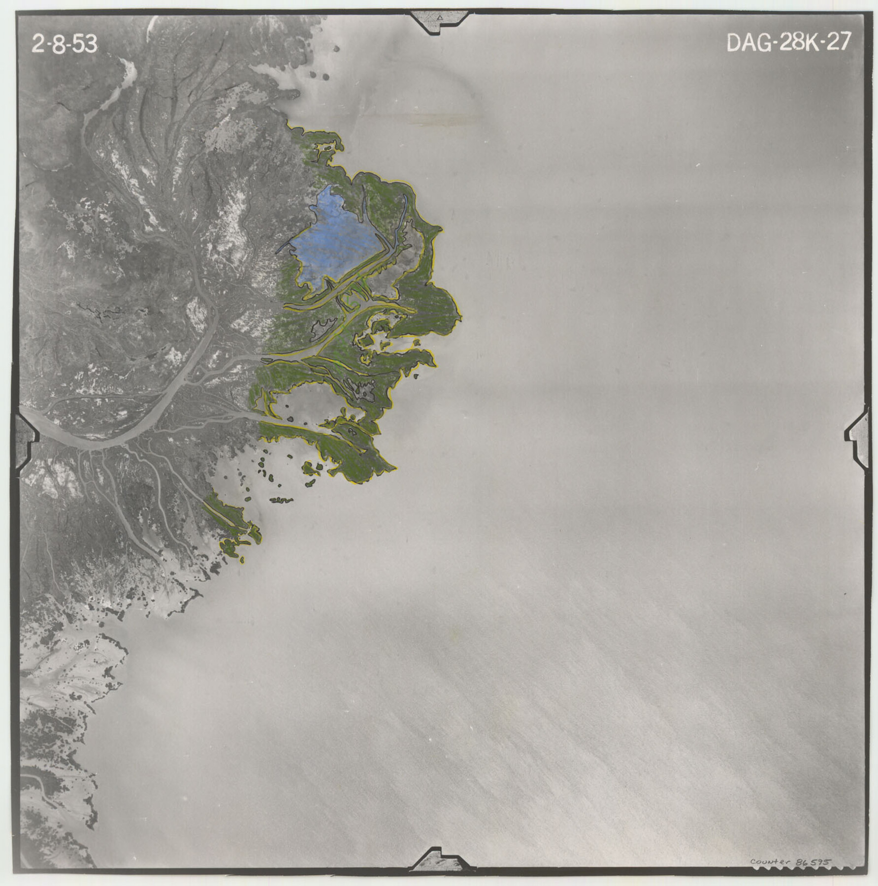 86595, Flight Mission No. DAG-28K, Frame 27, Matagorda County, General Map Collection