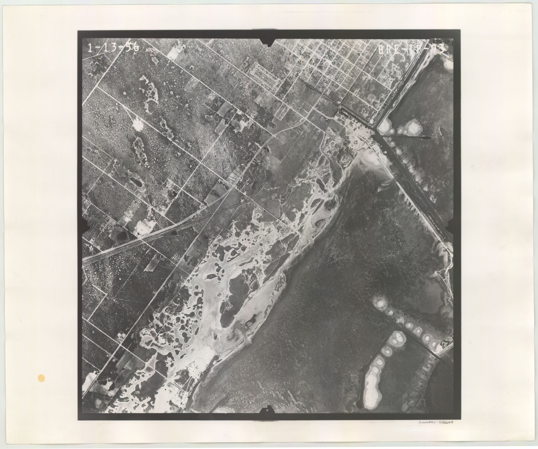 86664, Flight Mission No. BRE-1P, Frame 93, Nueces County, General Map Collection