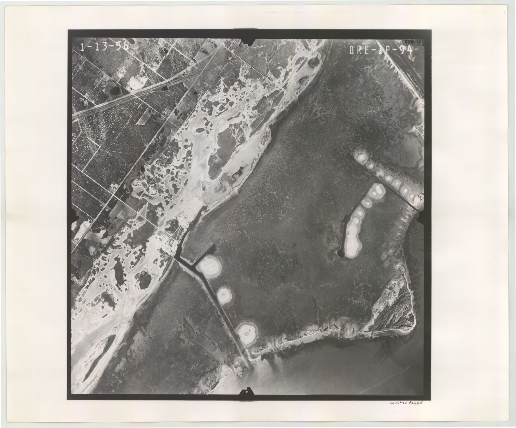 86665, Flight Mission No. BRE-1P, Frame 94, Nueces County, General Map Collection