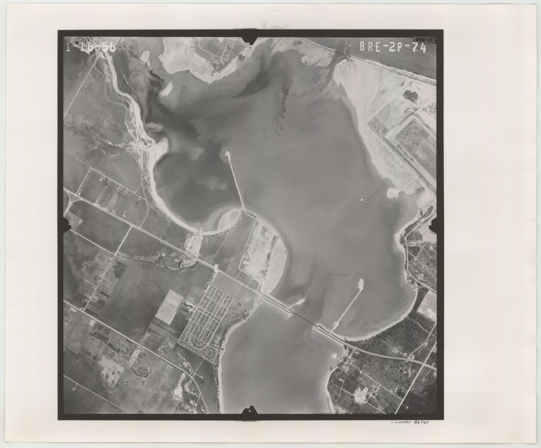 86769, Flight Mission No. BRE-2P, Frame 74, Nueces County, General Map Collection