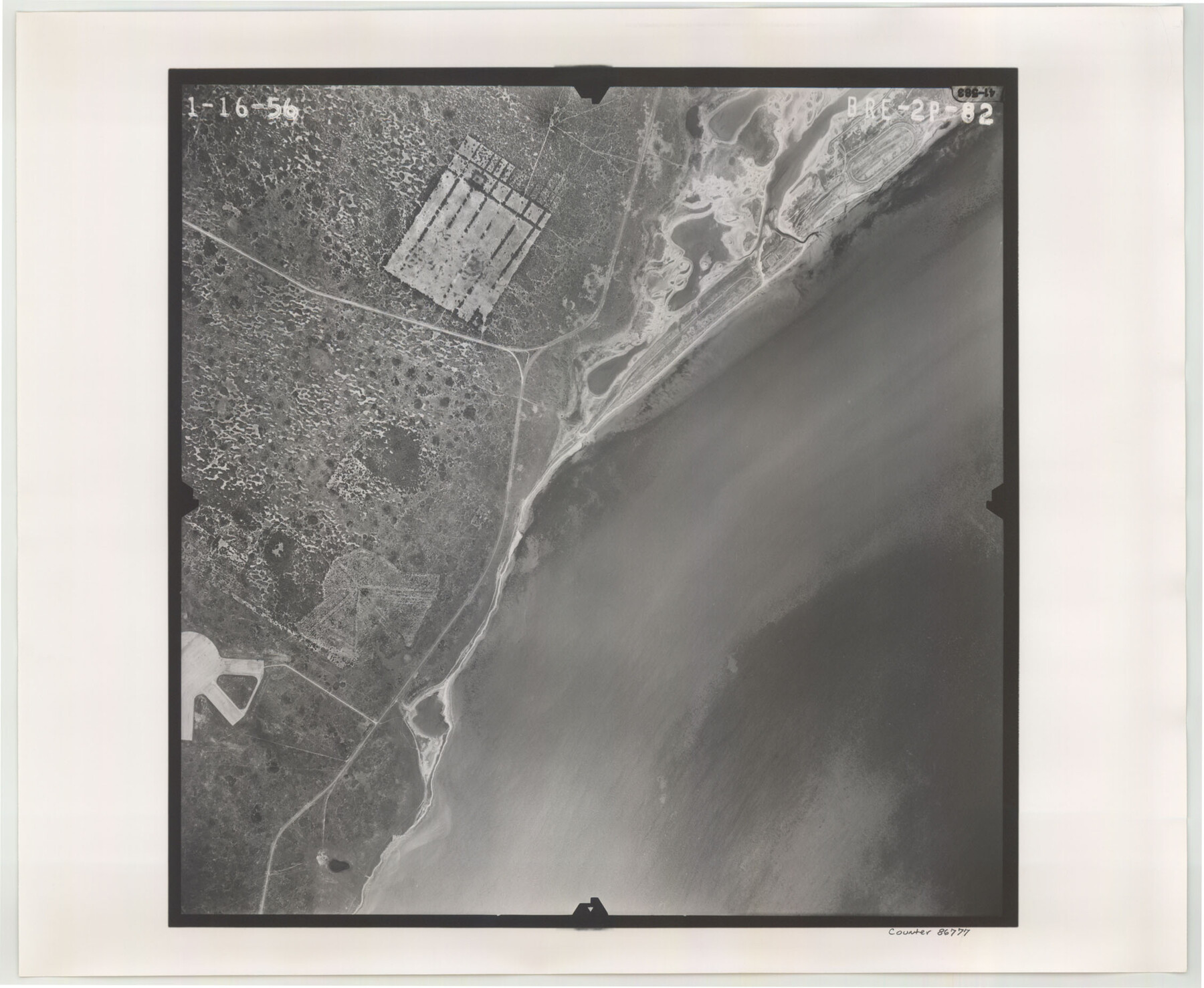 86777, Flight Mission No. BRE-2P, Frame 82, Nueces County, General Map Collection