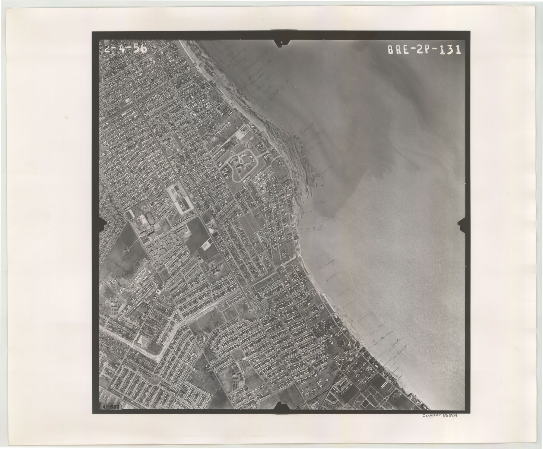 86804, Flight Mission No. BRE-2P, Frame 131, Nueces County, General Map Collection