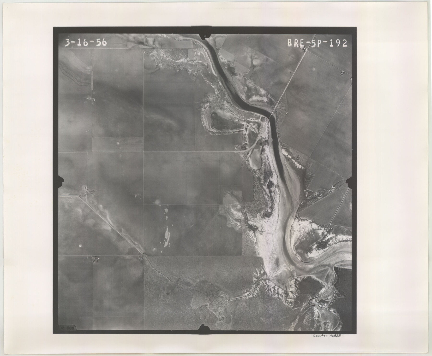 86838, Flight Mission No. BRE-5P, Frame 192, Nueces County, General Map Collection
