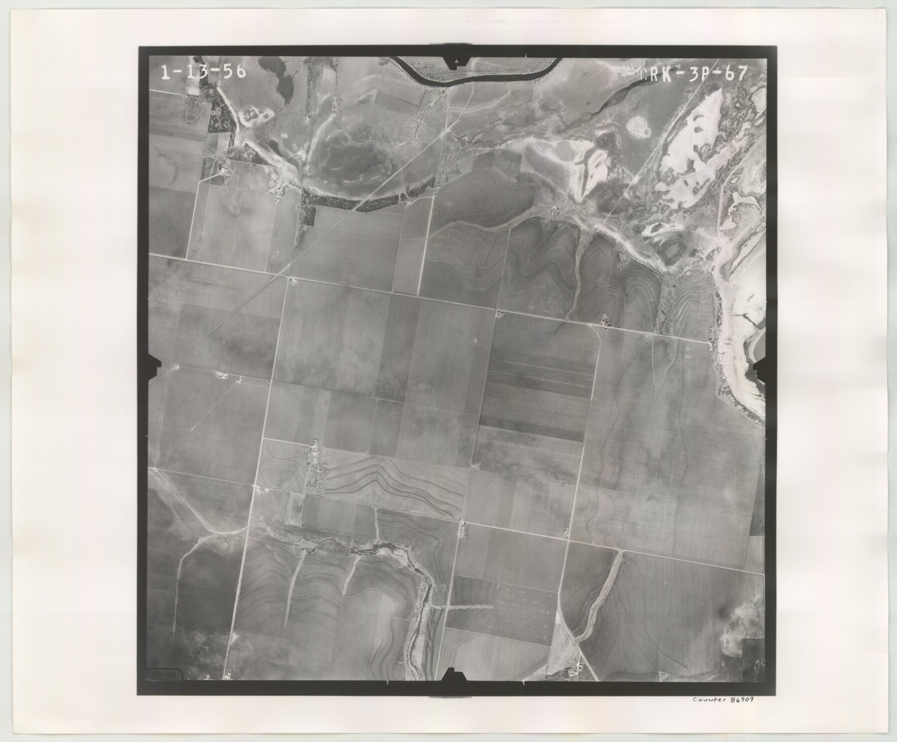86909, Flight Mission No. CRK-3P, Frame 67, Refugio County, General Map Collection